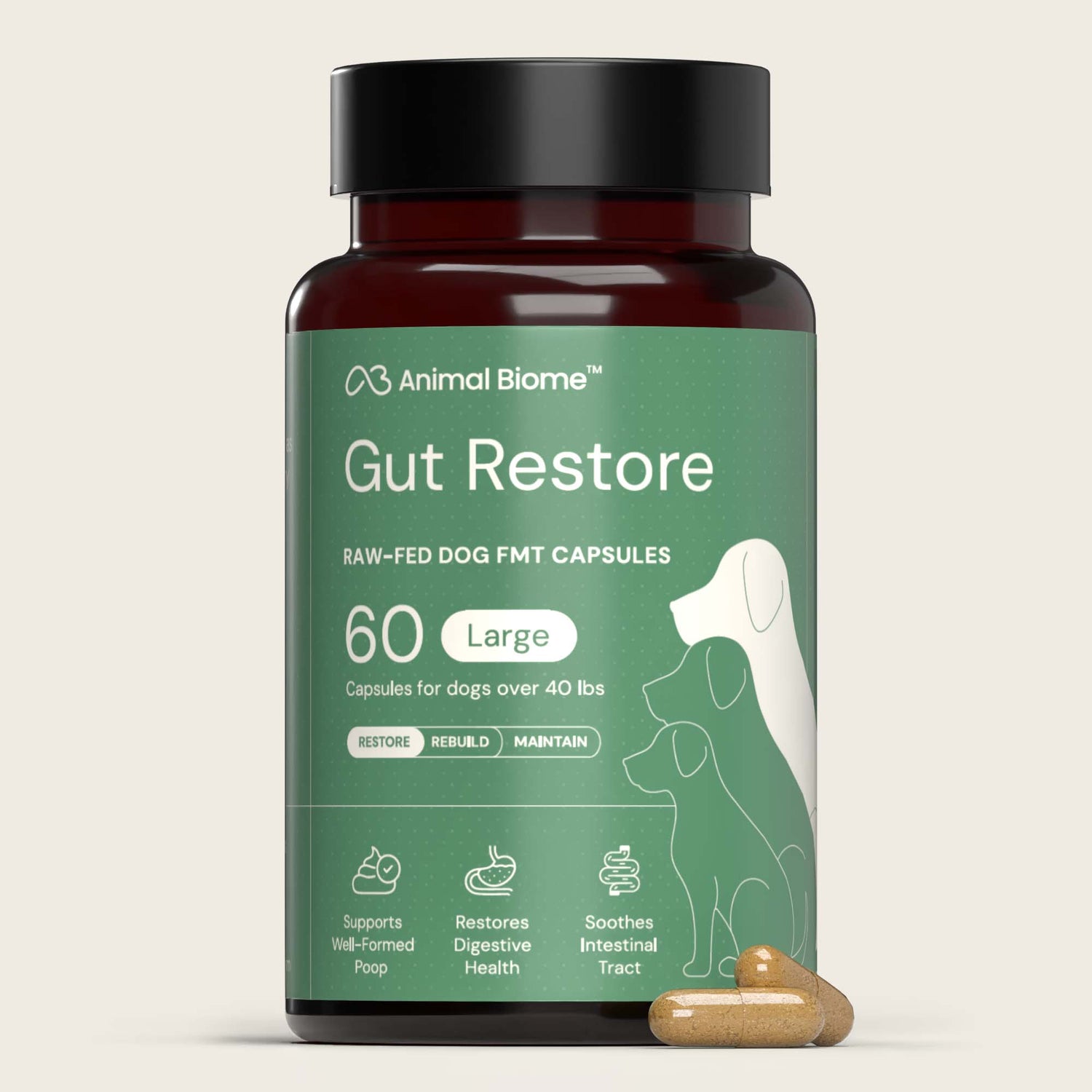 AnimalBiome : DoggyBiome Gut Restore Supplement from Raw-Fed Dogs [最新存貨情況請參閱下列商品介紹]