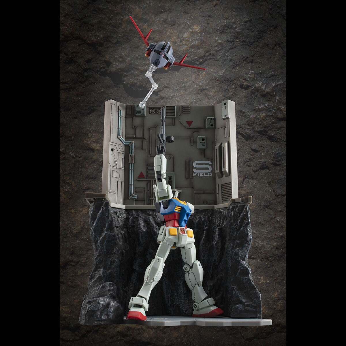 (預訂訂金 $100) (總價 $311) MegaHouse R.M.S. 機動戰士高達 1/144 HG 用場景 G Structure (GS03M) 最後一擊 (成型色版) (行版) Realistic Model Series G Structure Mobile Suit Gundam [GS03M] Last Shooting (Material Color Edition)