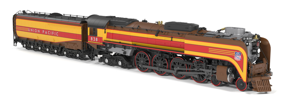 Union Pacific 4-8-4, Class FEF-3, #838, 49er Fantasy Scheme, Paragon4 Sound/DC/DCC, w/ Smoke, HO 