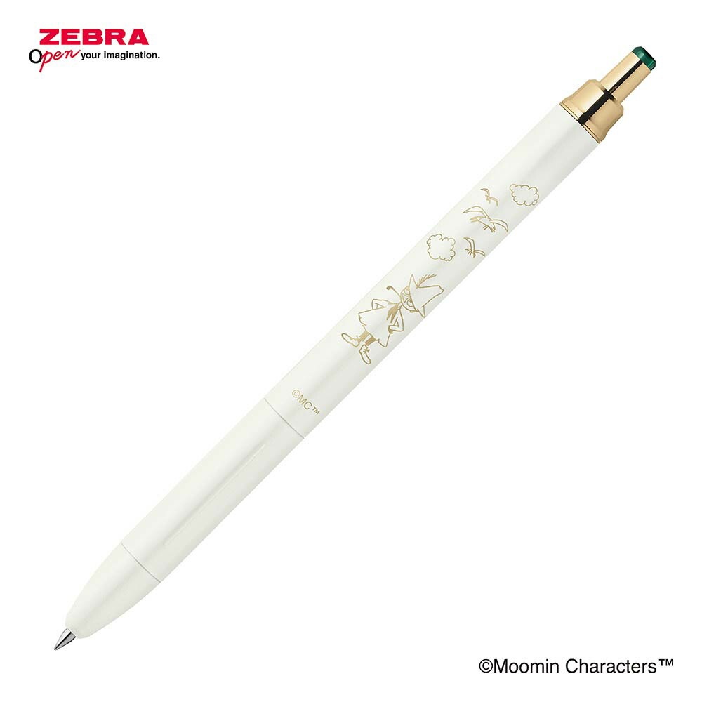現貨｜限定 Snufkin 史力奇 Moomin 姆明 Zebra SARASA Grand 復古色 金屬筆桿 0.5mm 深綠色 Green Black 啫喱筆 (P-JJ57-MM2-VGB)
