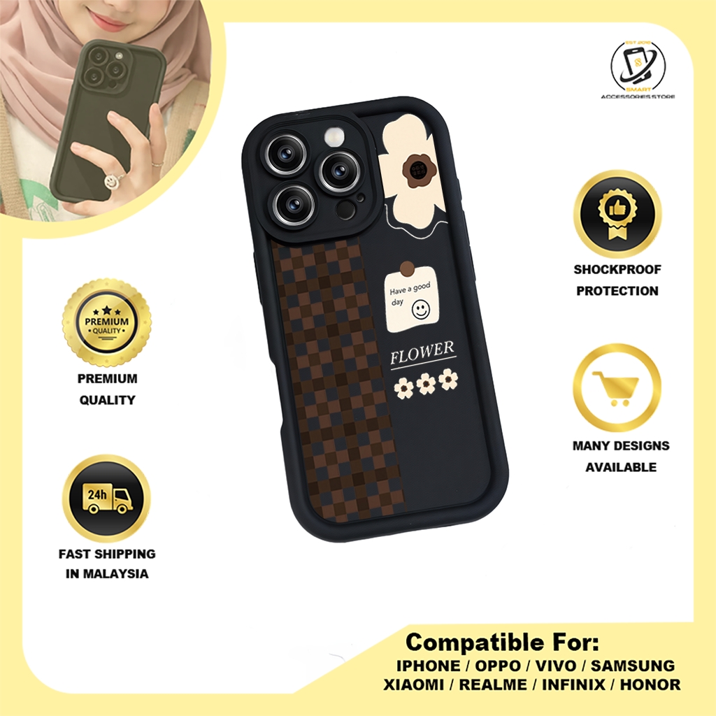 TPU DESIGN CASE PHONE FOR INFINIX - DESIGN FLOWER H