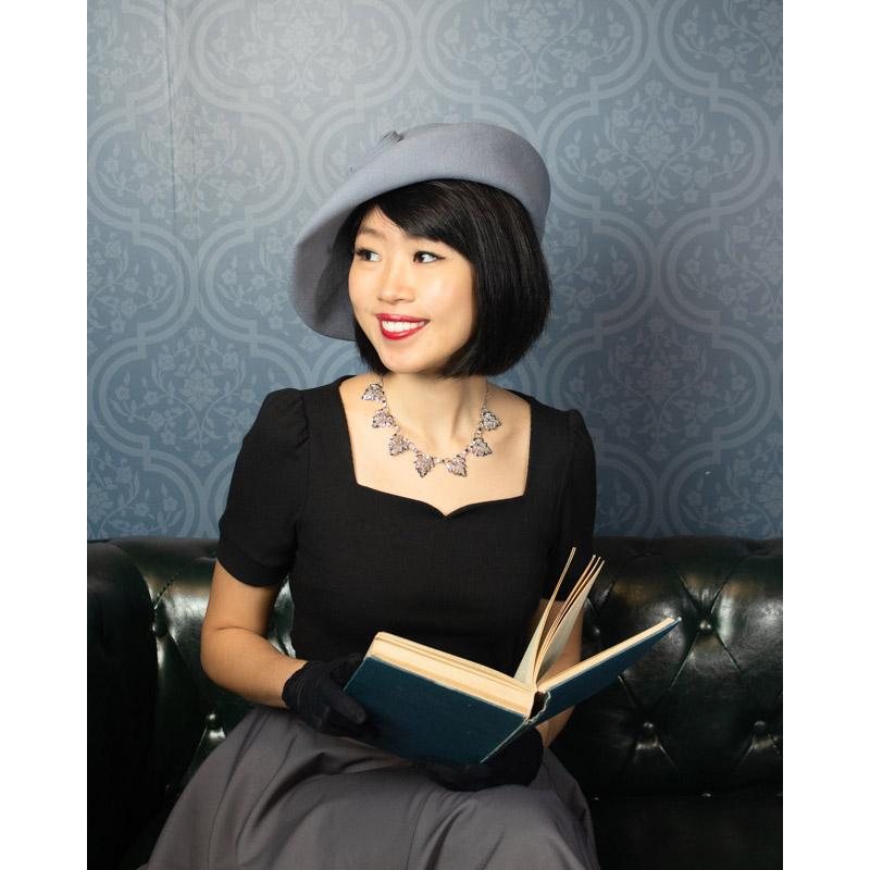Curated Item: 1940s-Inspired Classic Wool Saucer Hat - Available in Different Colour (LE001)