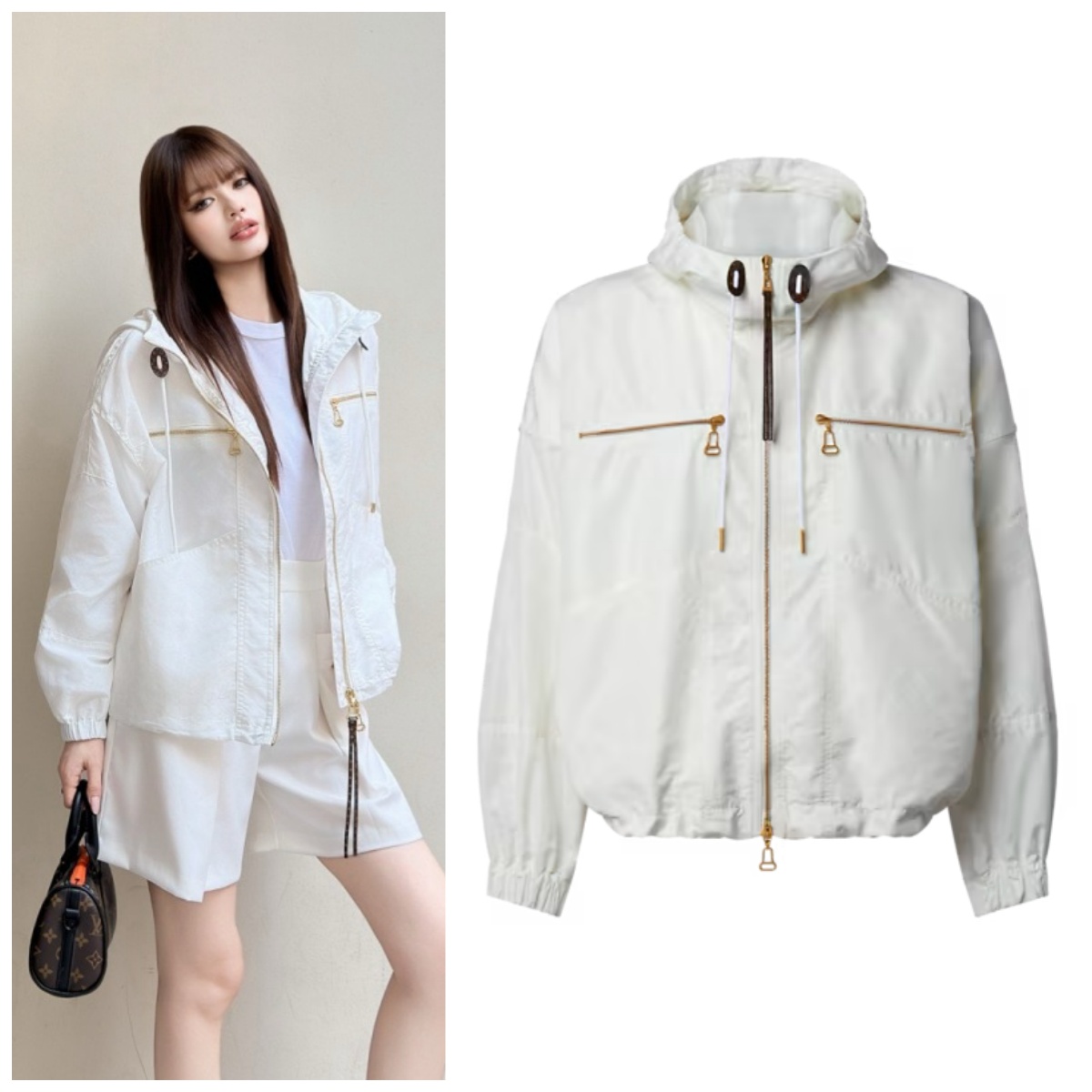 【原單】LV Monogram Accent Hooded Parka 薄款防曬外套