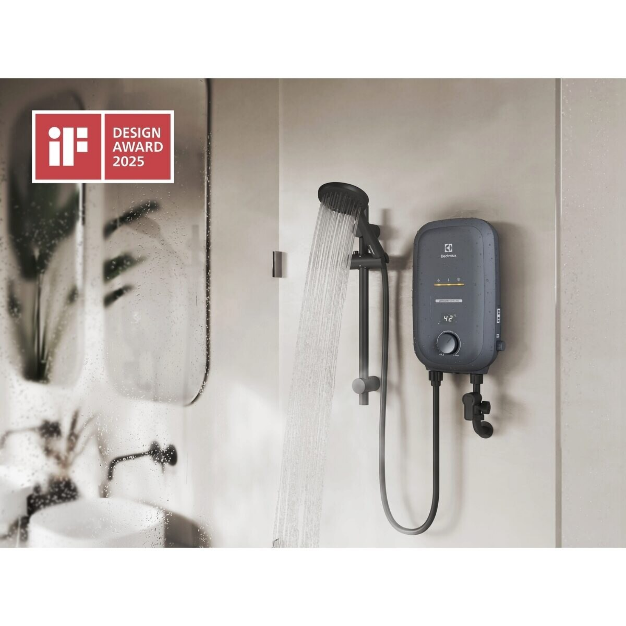 Electrolux 3.6kW DC Pump Water Heater with Rainshower (EWE361RB-G6)