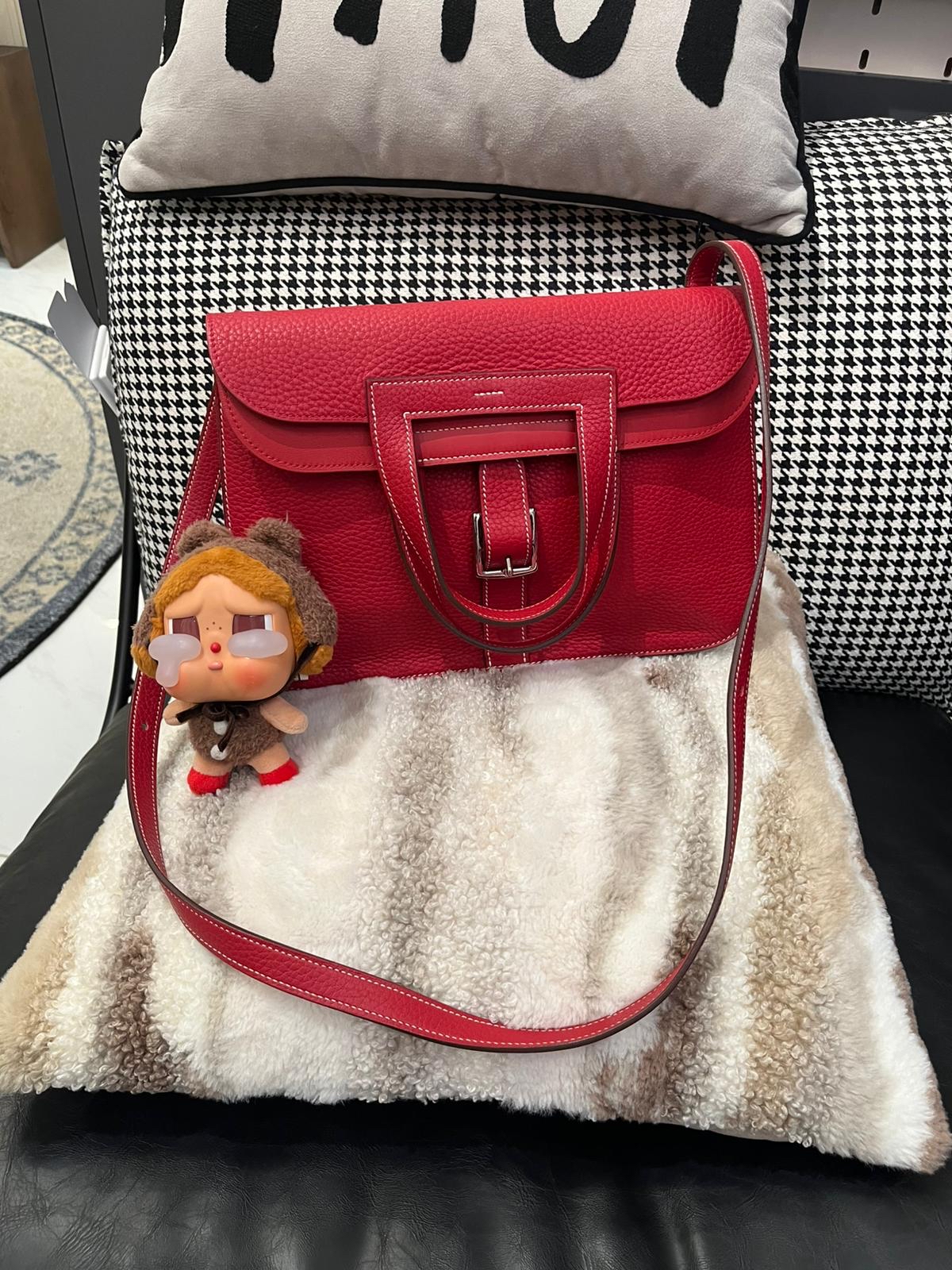 Hermes Halzan 31,STAMP T,100%Authentic ,98%new ✅dust bag  