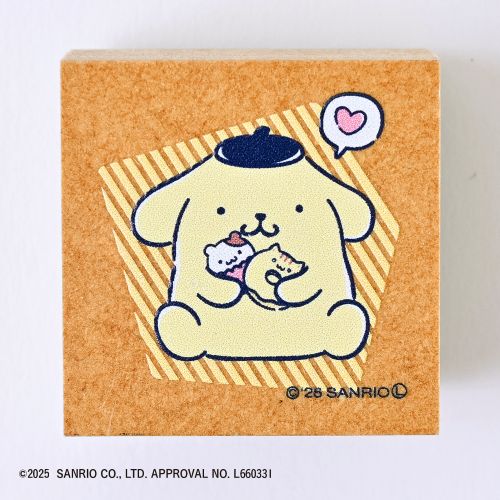 現貨｜Sanrio Pompompurin 布甸狗 日本製 Beverly 木製 印章 印仔 (TSW-204)