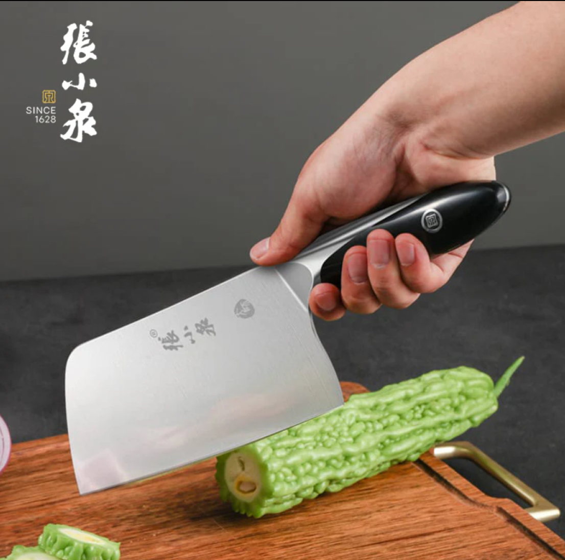 張小泉大師印聲谷切片刀180mm 