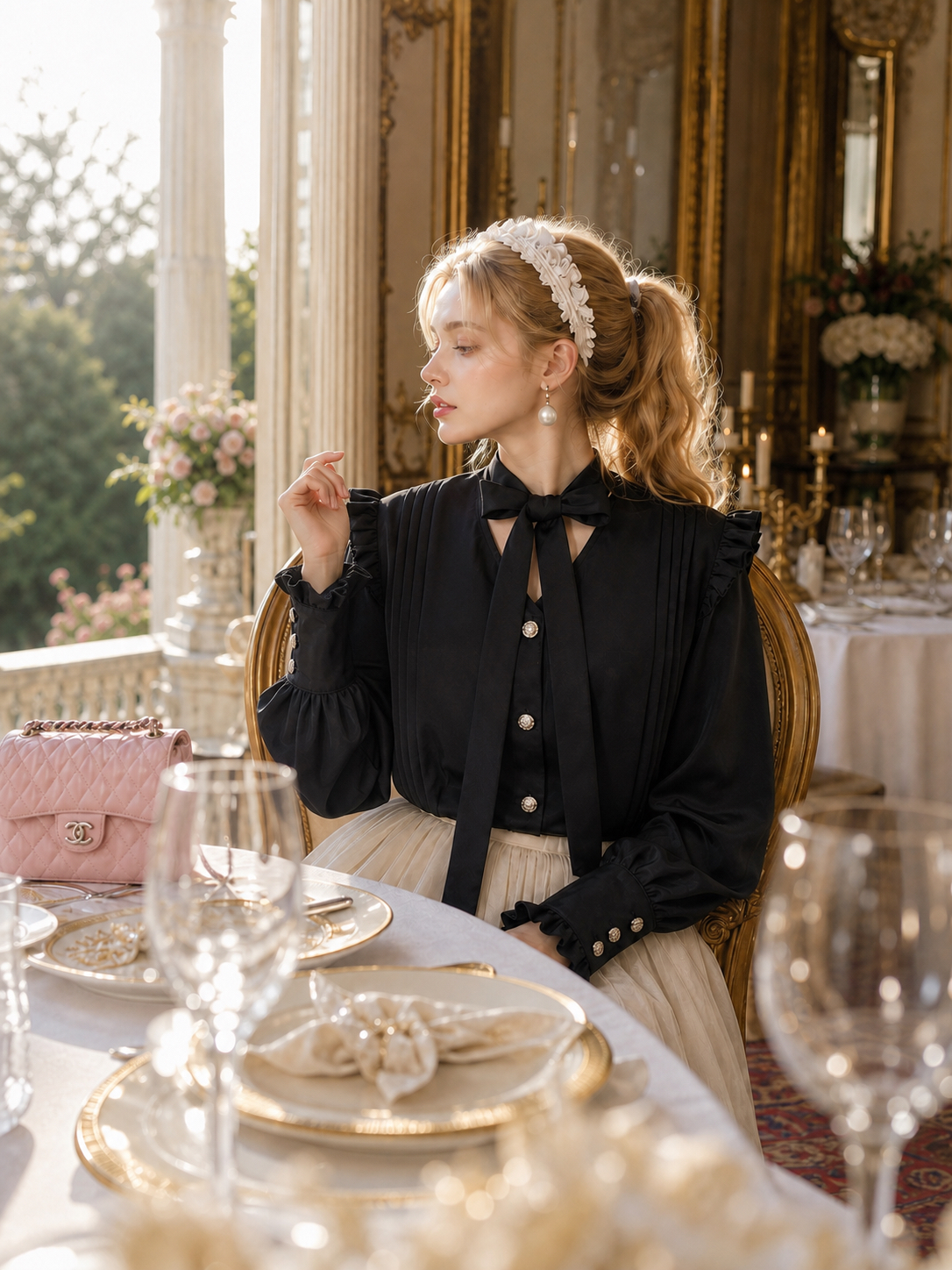 維多利亞貴族收藏公主袖級禮服 The Midnight Heiress Victorian Gown