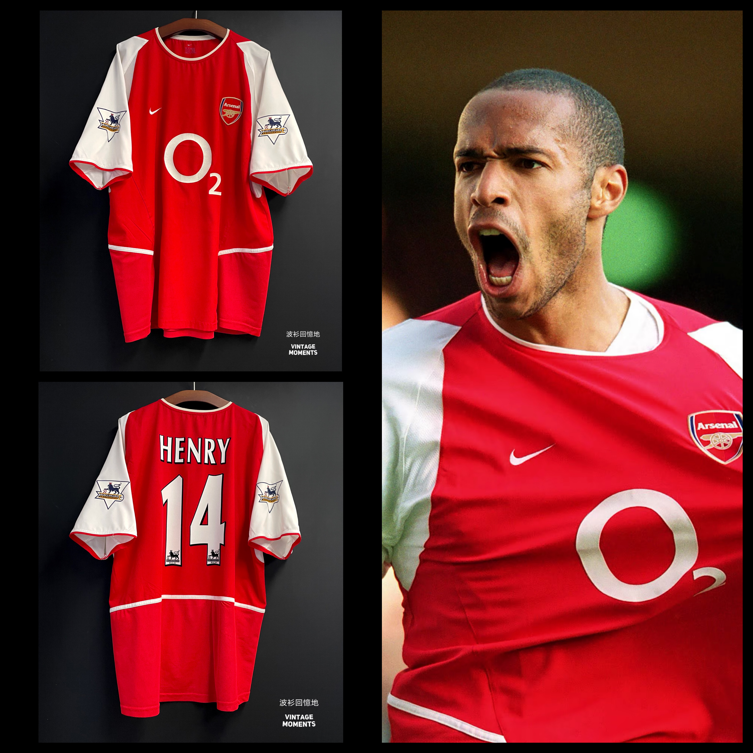 阿仙奴03/04主場 亨利 ARSENAL 2003-2004 HOME SHIRT HENRY