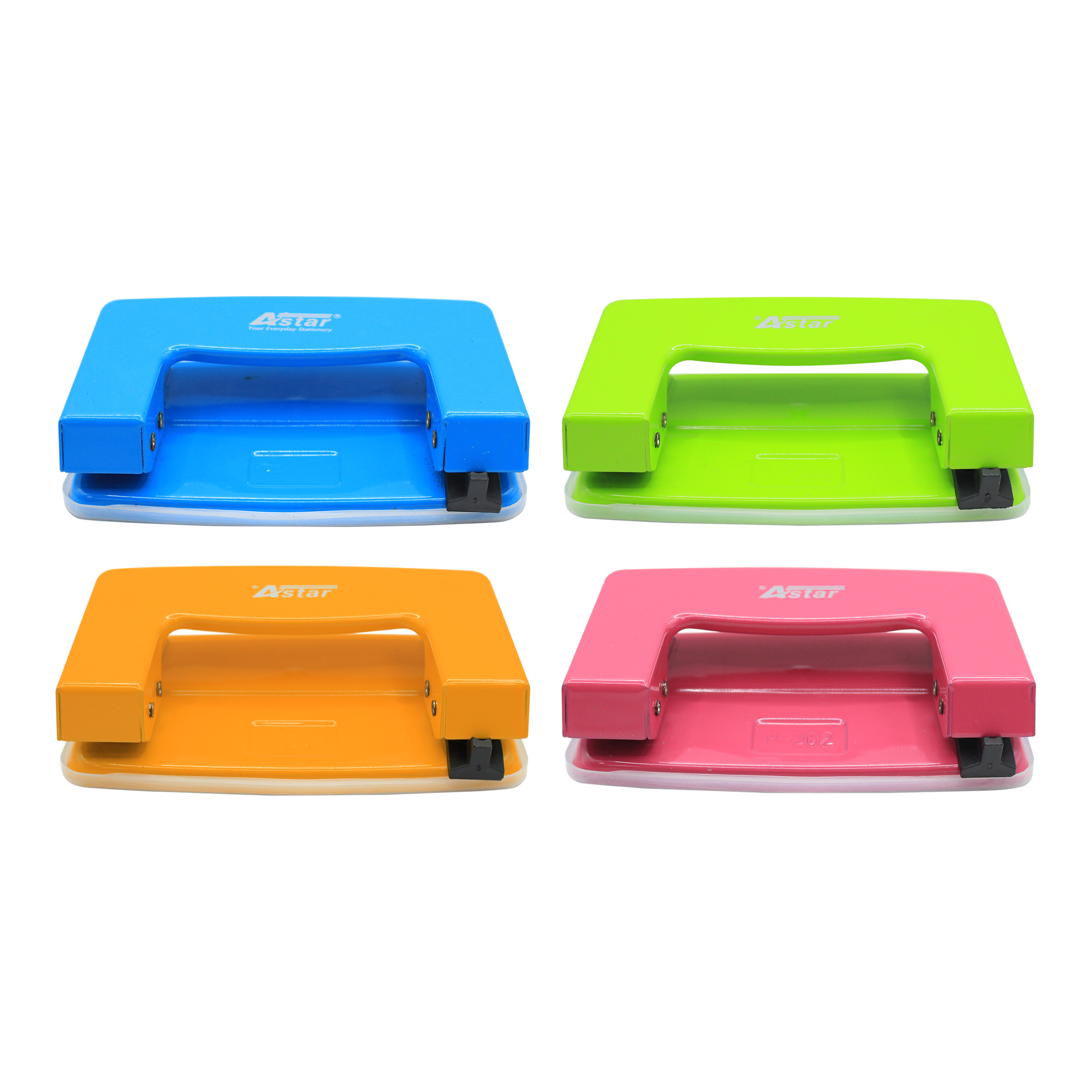 Astar P202 Paper Puncher – 2-Hole Punch (8 Sheets, Random Colour, Durable Steel)