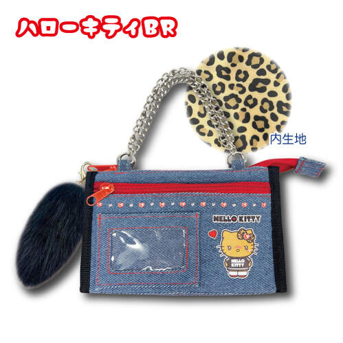 日本直送 Hello Kitty 牛仔布多功能收納包 Multi Pouch 