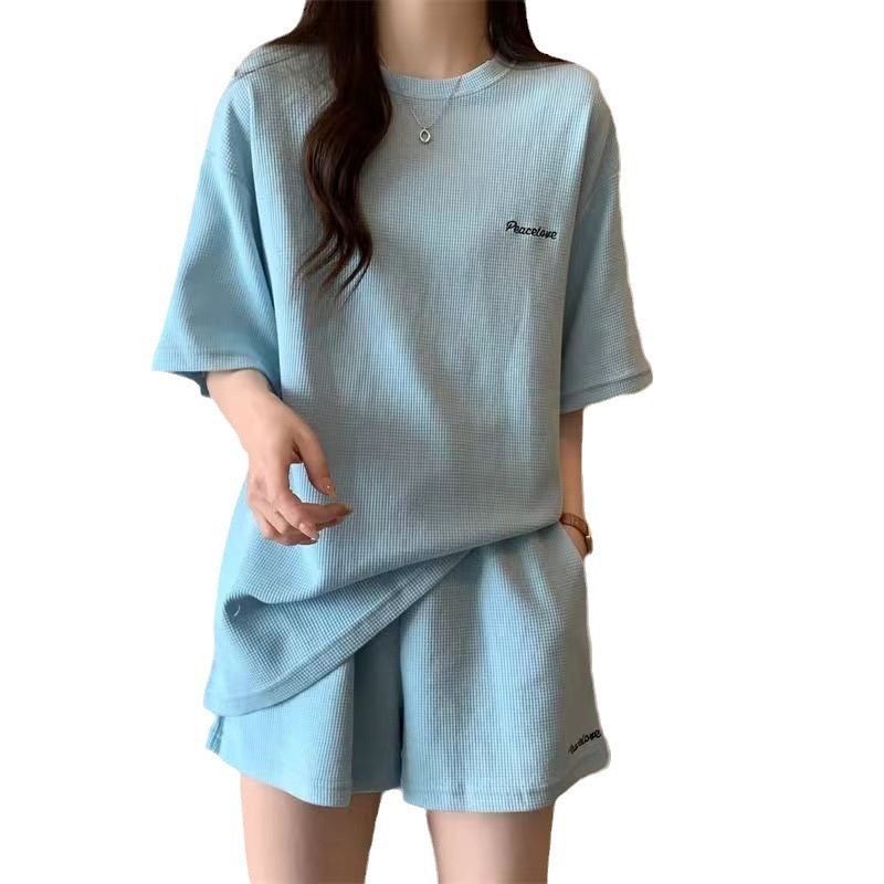2套只需 $88 .🌿 韓系休閒家居套裝｜上衣＋短褲 一套✨ 舒適百搭款｜居家 / 出街都OK
