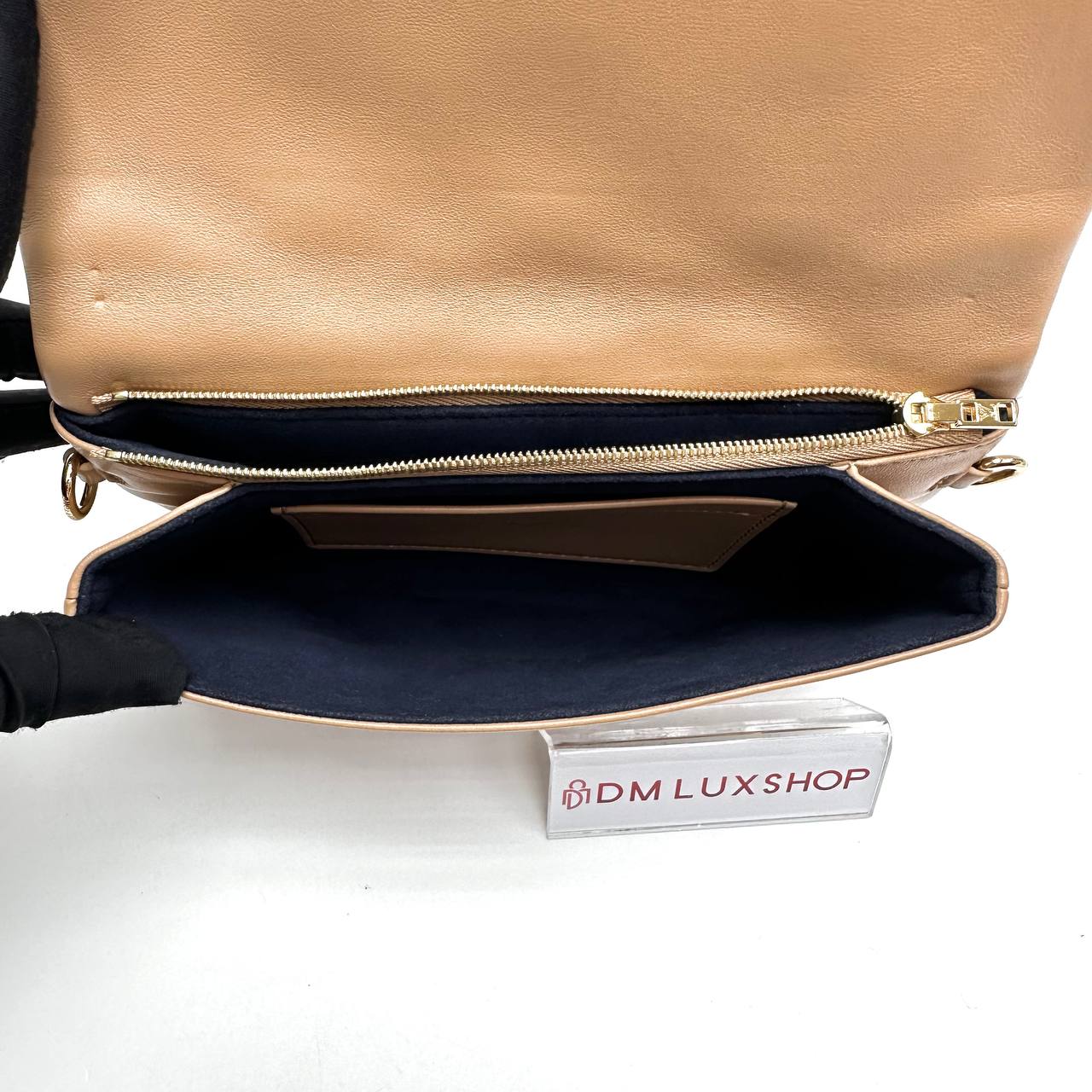 LV Camel Embossed Monogram Coussin WOC GHW