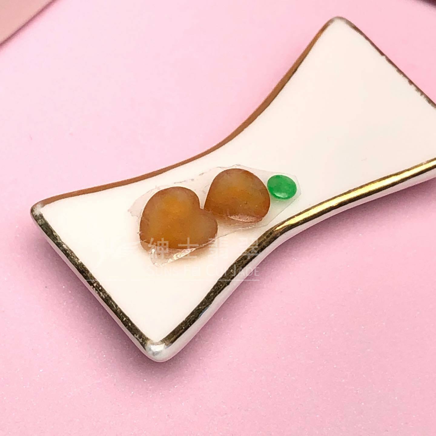 翡色蛋面拼小綠蛋