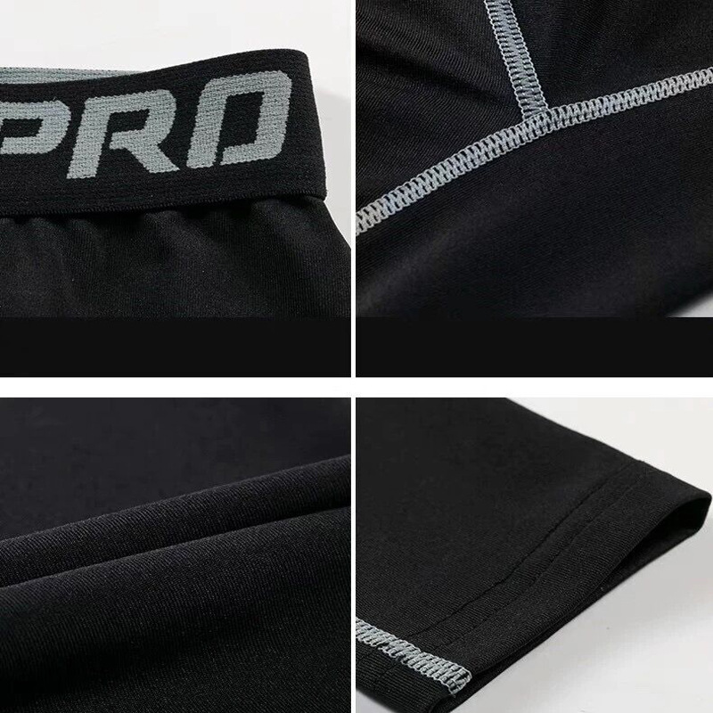 (S - 3XL) Pro Combat Black Tight Pants