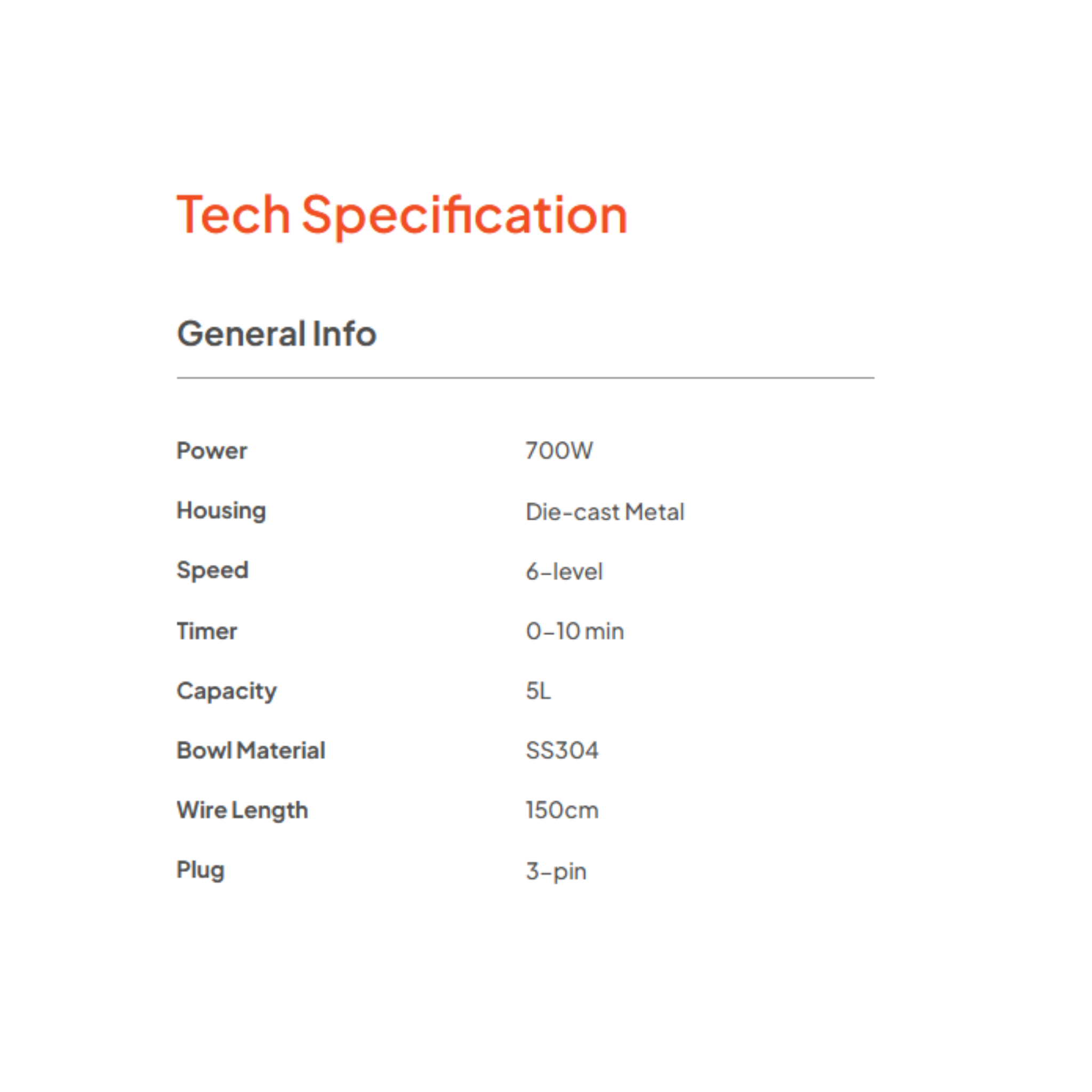 Russell Taylors 5L Professional Stand Mixer (S4)