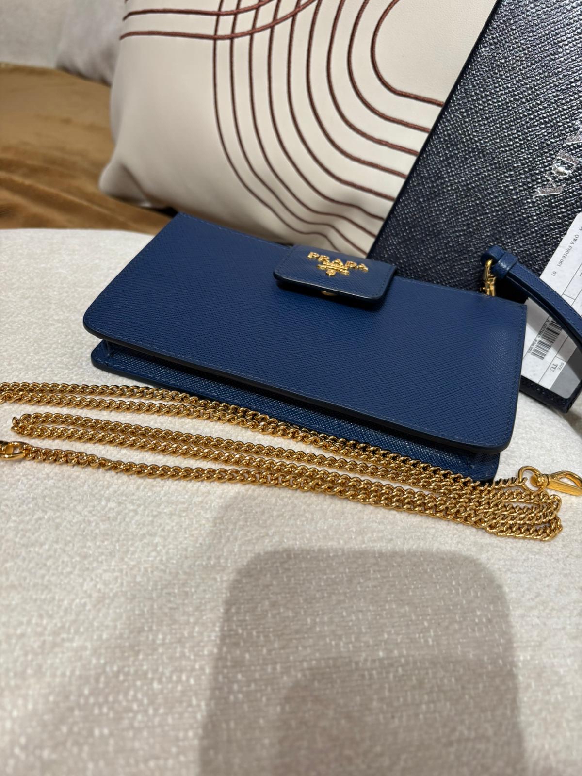 PRADA Saffino 2 Way Shoulder Bag金扣手挽斜孭兩用 100%Authentic,98%new ✅box 