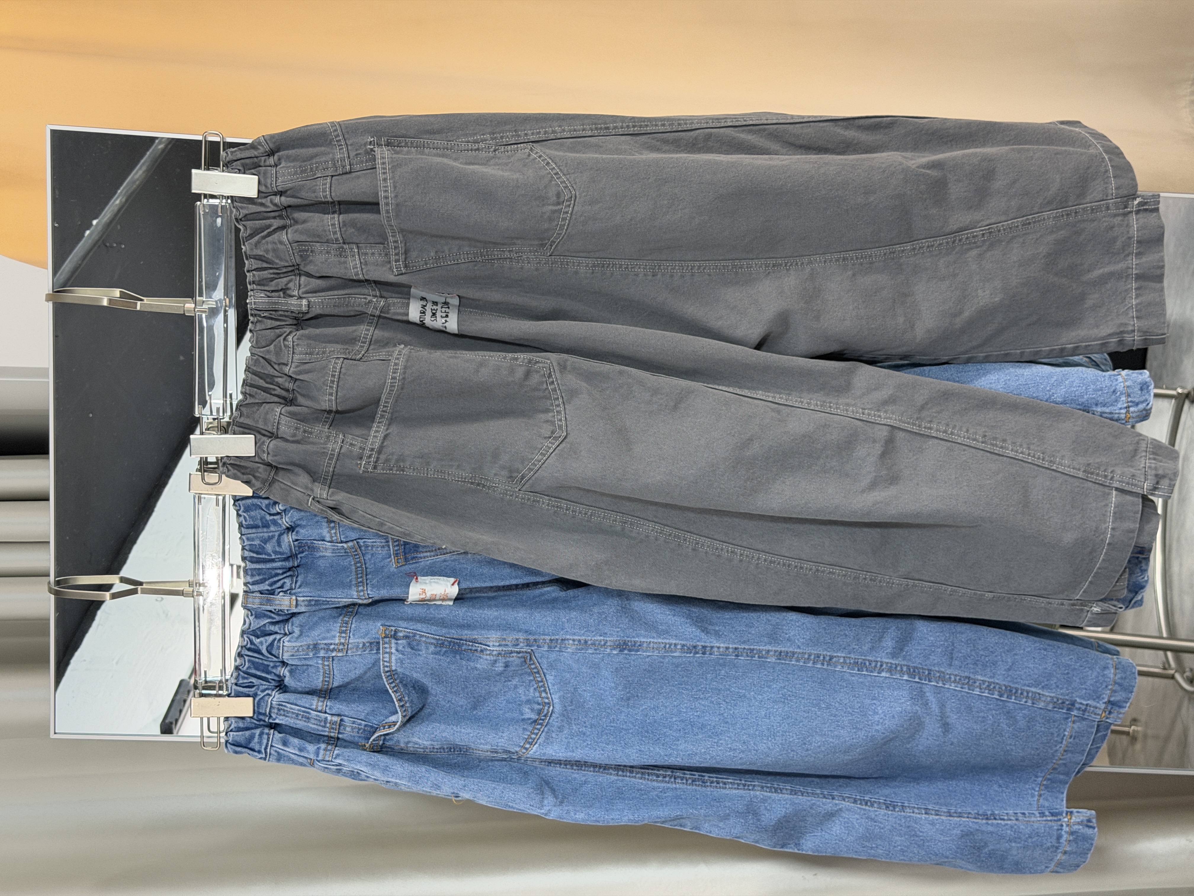 日系感playful寬鬆牛仔褲