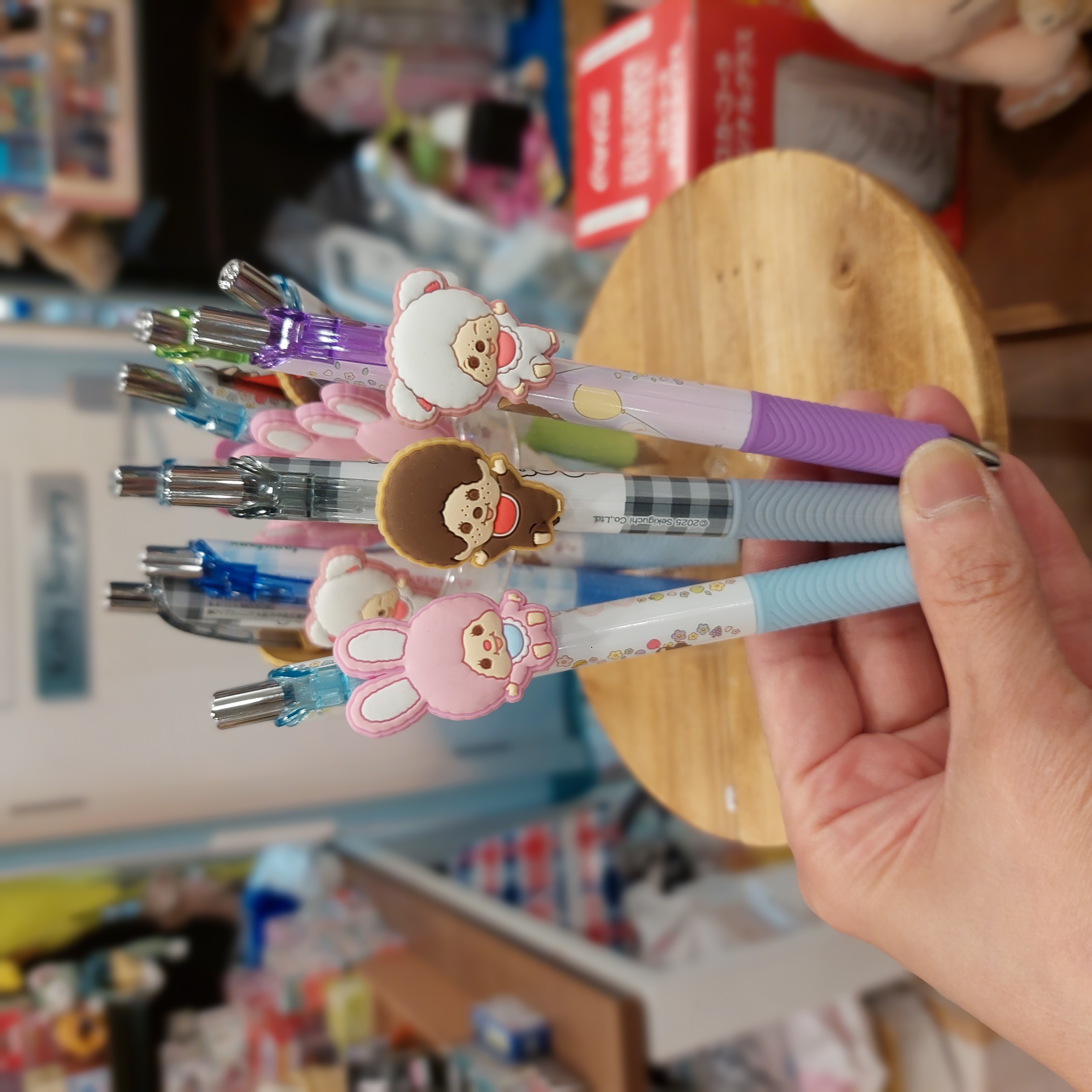 原裝日本 Monchhichi 原子筆 五款選