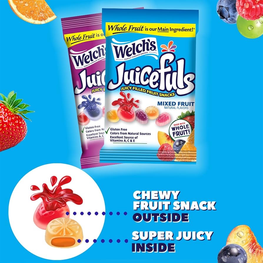 加拿大Costco直送  加拿大 🇨🇦Costco 直送 | Welch's 夾心水果軟糖 一盒34包 ×25g（總重量850g），內含