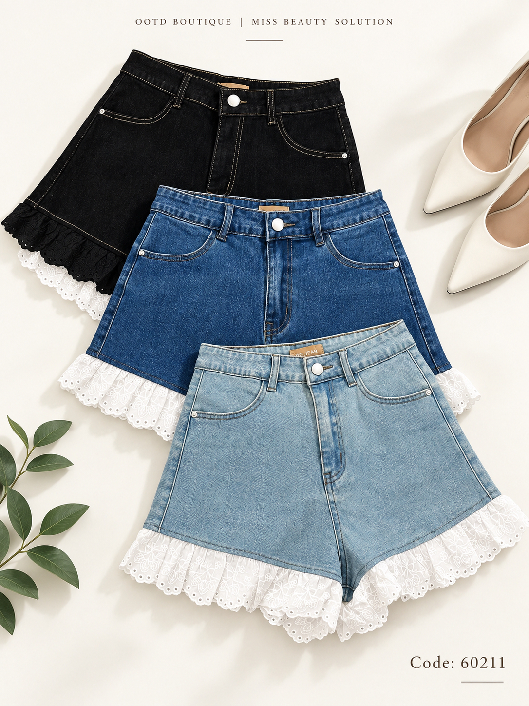 60211 JEANS SHORT PANT 