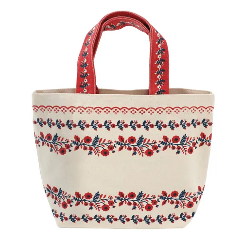 日本品牌🗾印度🇮🇳製造東歐傳統刺繡設計手拎帆布包現貨😍