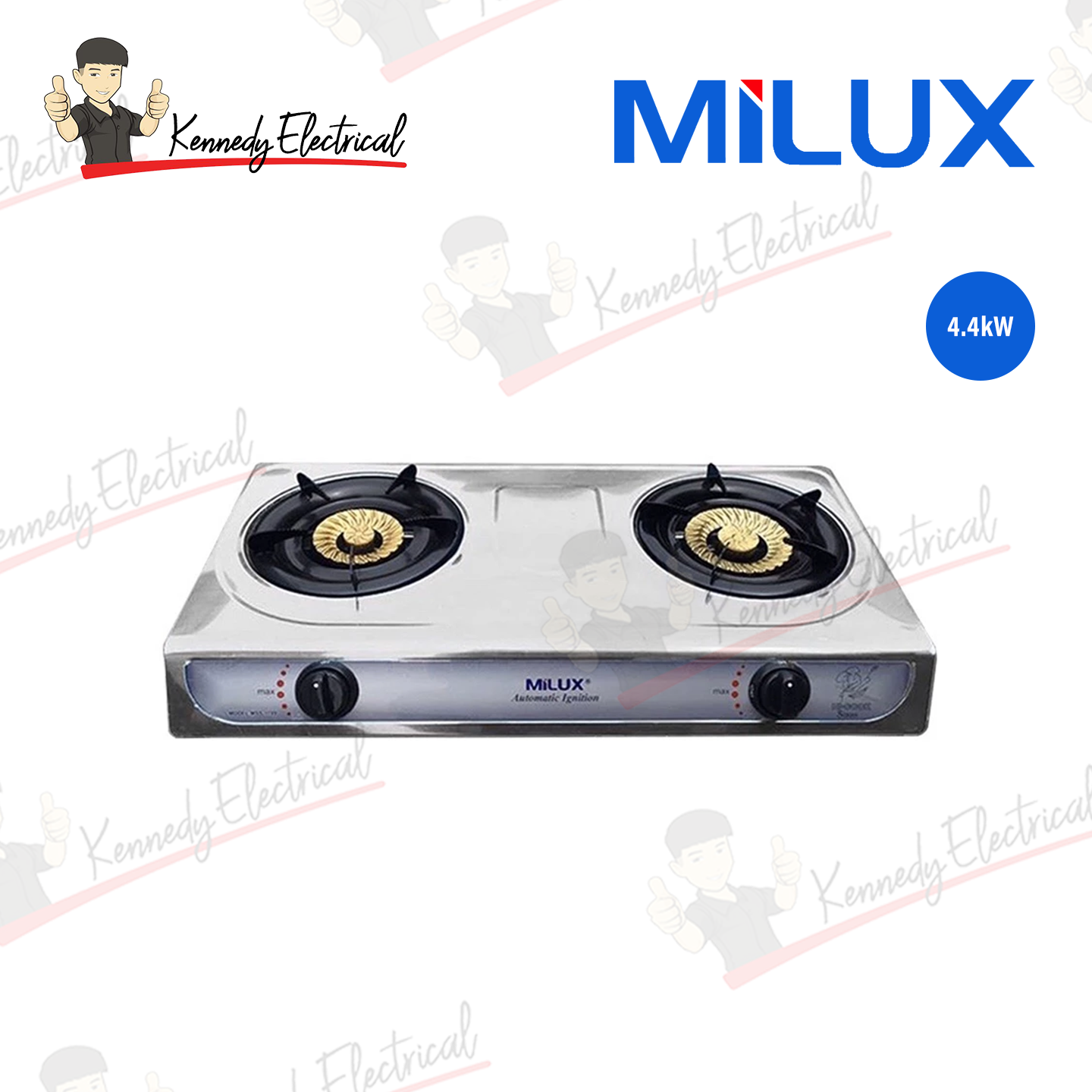 Milux 4.4kW Stainless Steel Gas Stove (MSS-1199)