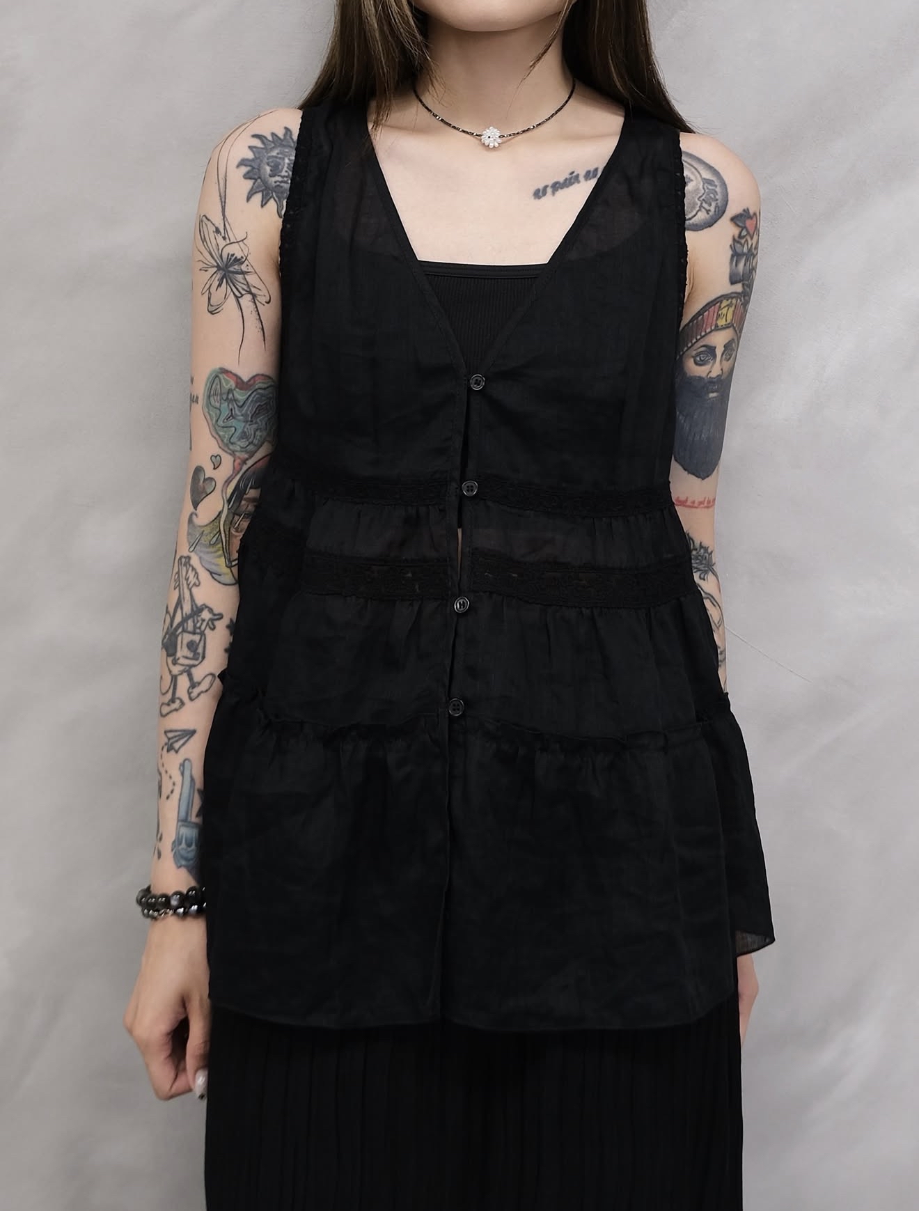 Embroidered Vest #top138