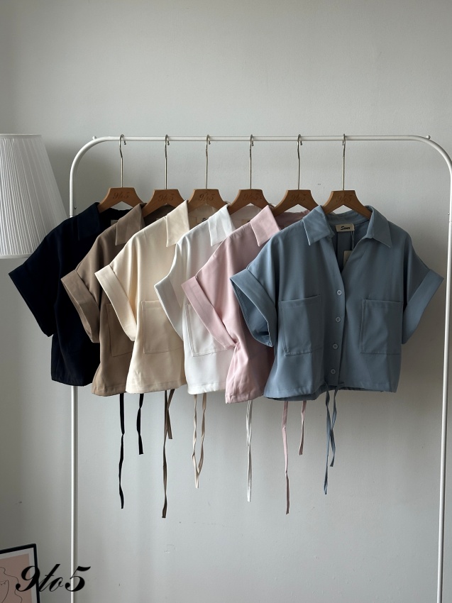 T4235 Short Sleeves Oversized Shirt