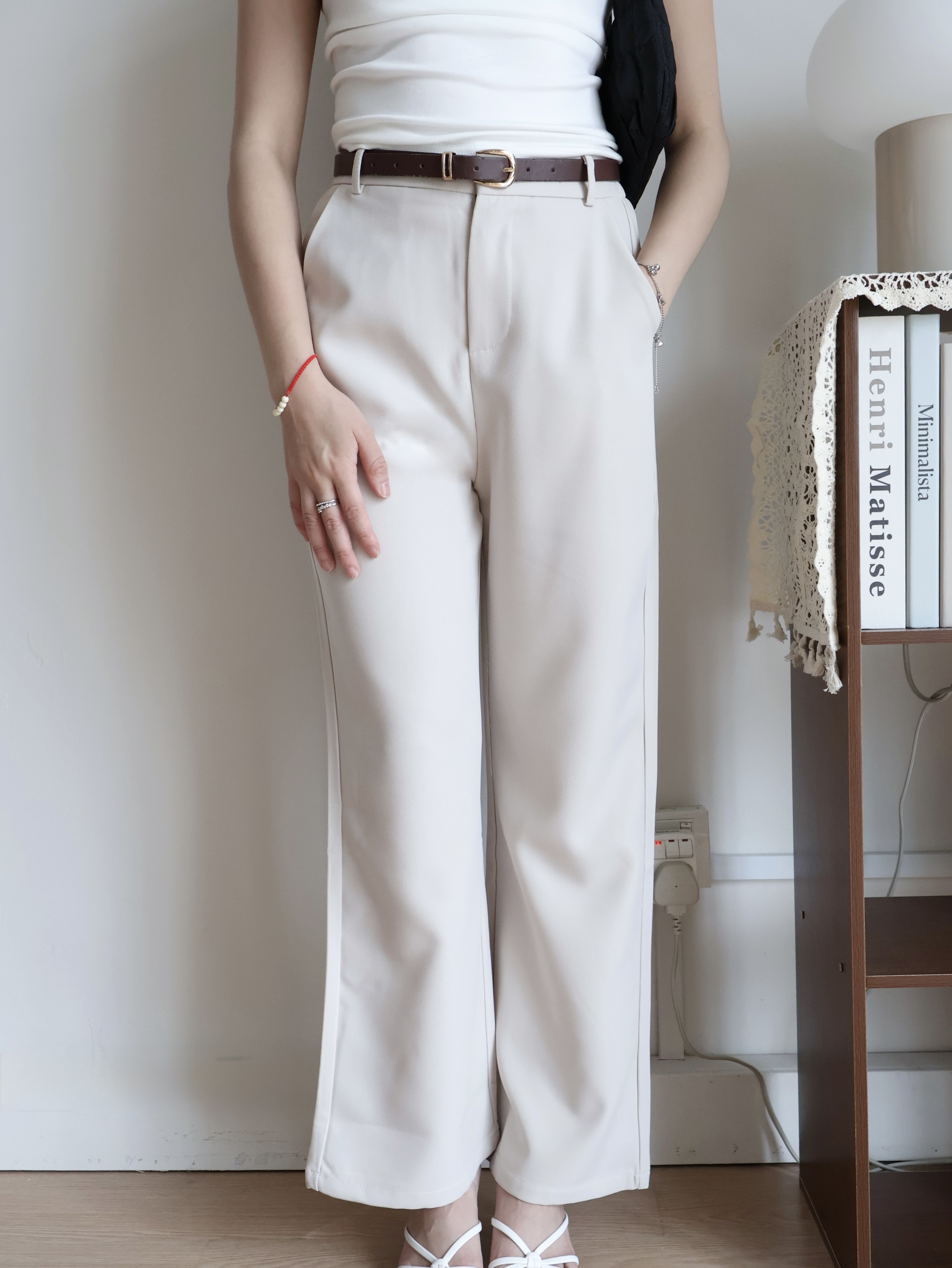 Joice Suit Pants | Cream