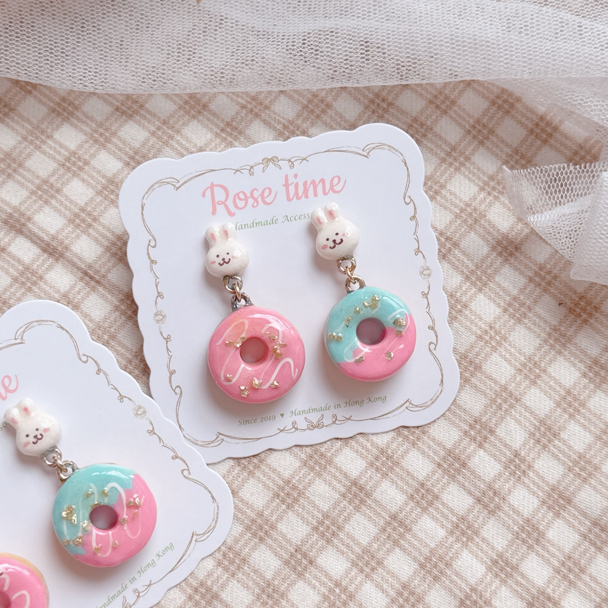 手繪兔仔金冬甩🍩🐰✨ 金箔粒粒冬甩