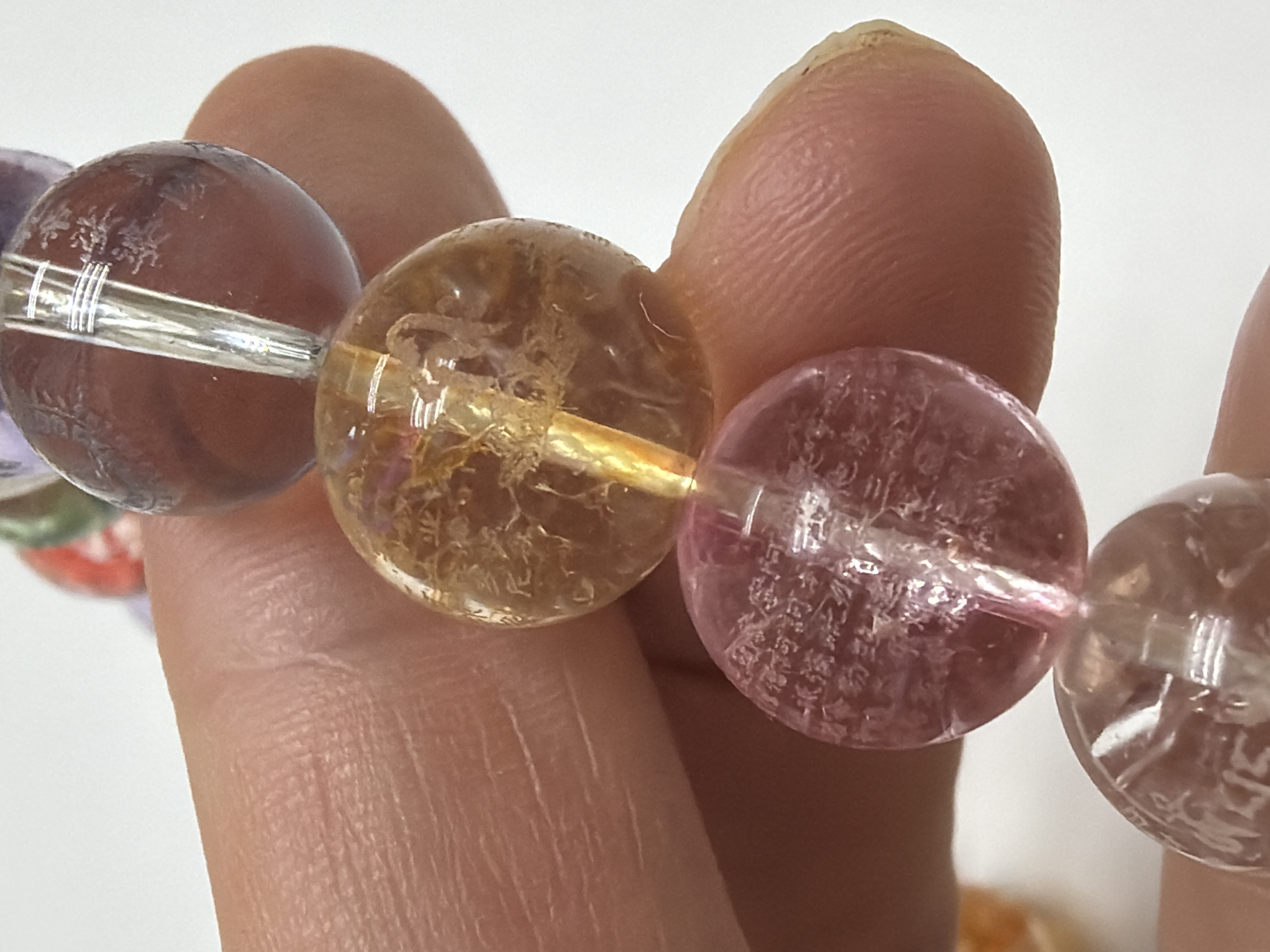 12mm 27部經典/咒集中一持珠（實繩+蓮花）