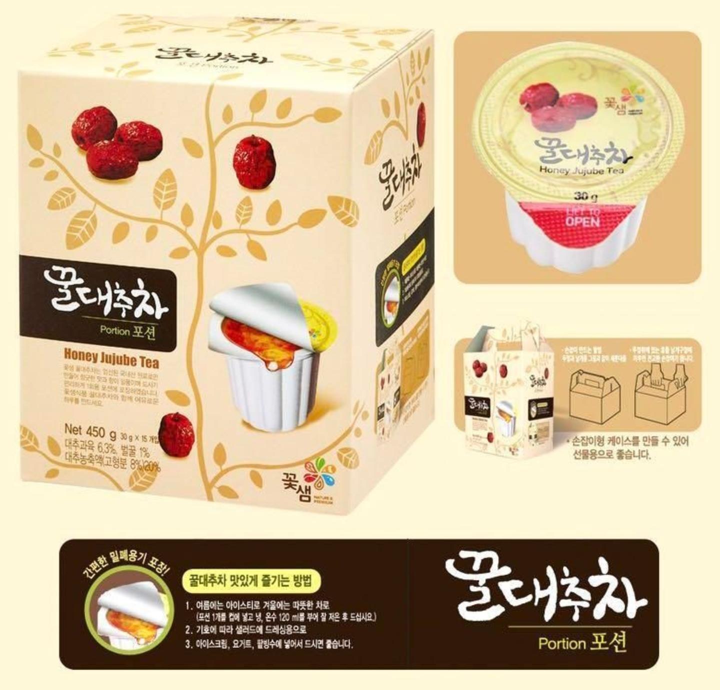 花泉- 韓國蜂蜜紅棗茶 沖劑 (30gX15個膠囊方便裝)