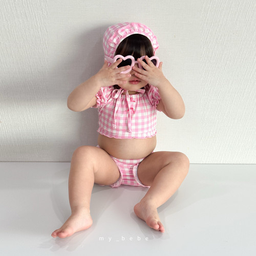 🇰🇷mybebe 泳衣+帽