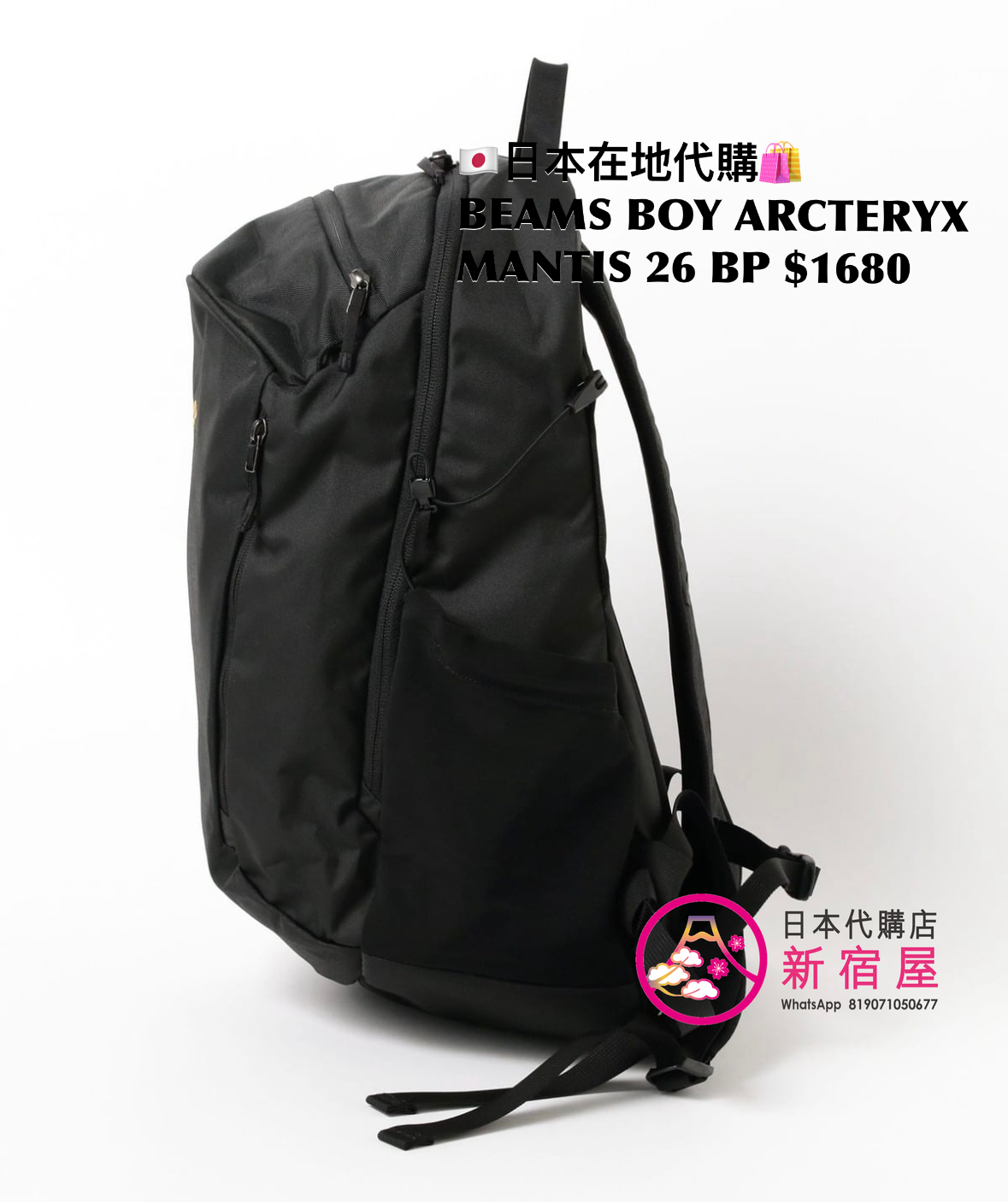 BEAMS BOY ARCTERYX MANTIS 26 BACKPACK