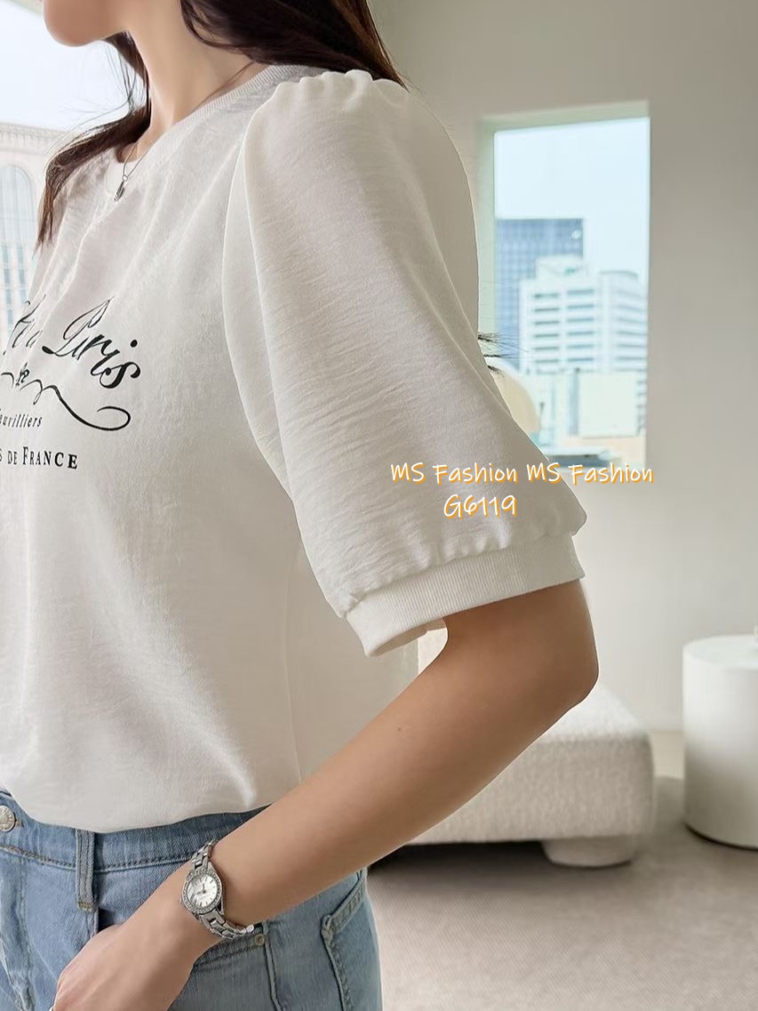 G6119 韓國🇰🇷簡約有款字母top