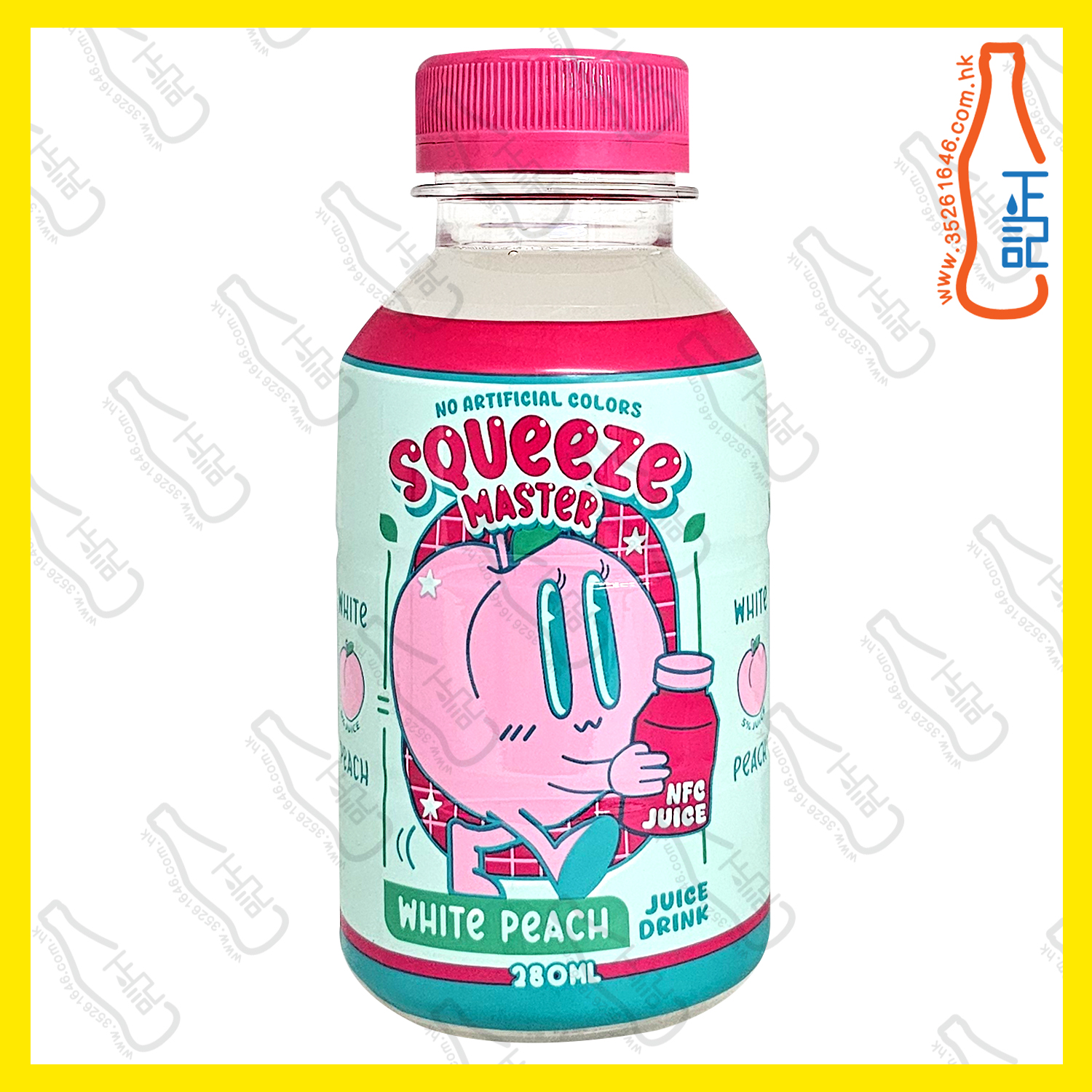Squeeze Master   白桃汁  280ml x 24支 /箱