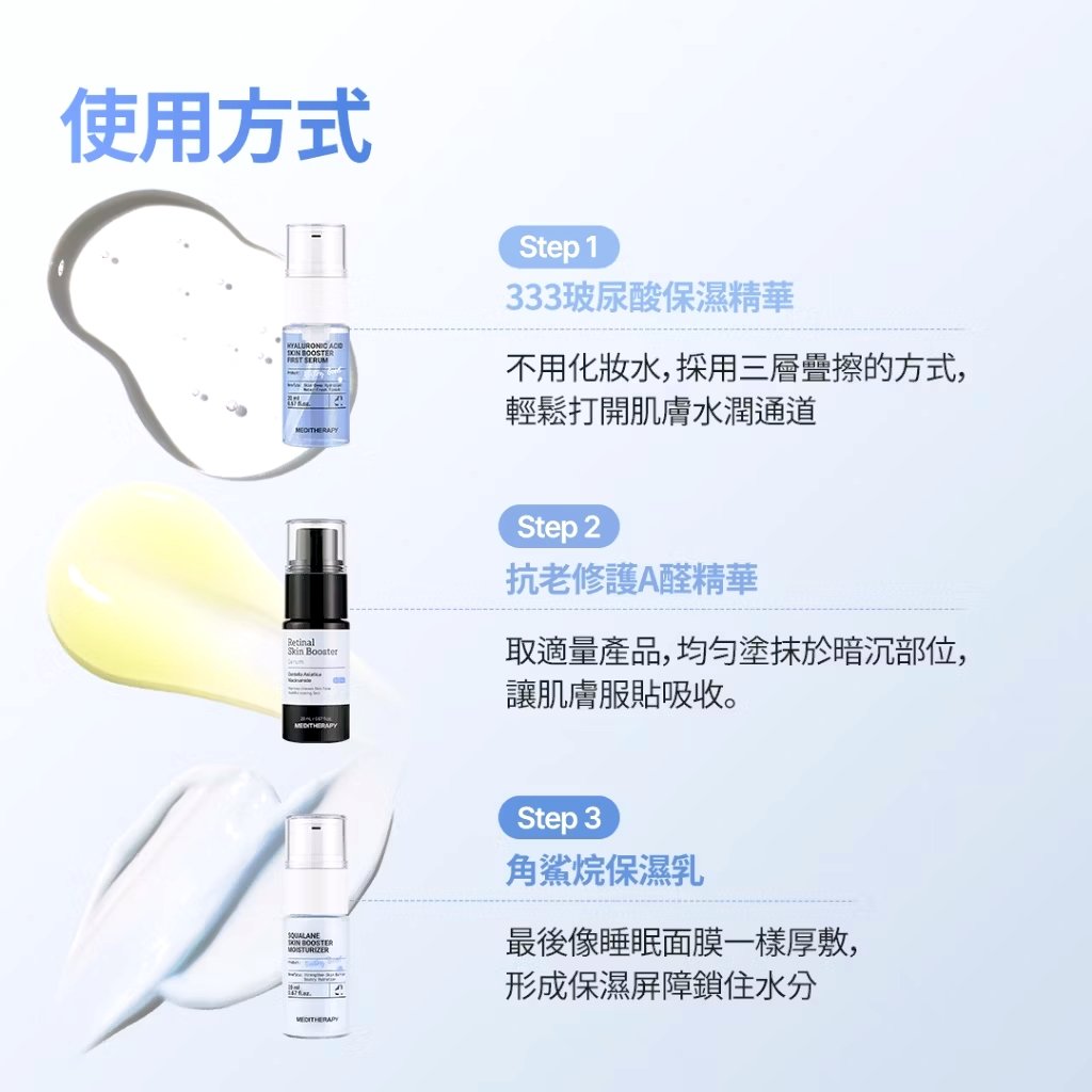 韓國🇰🇷直送✈️MEDITHERAPY 迷你日常三步驟旅行裝（每支20ml)
