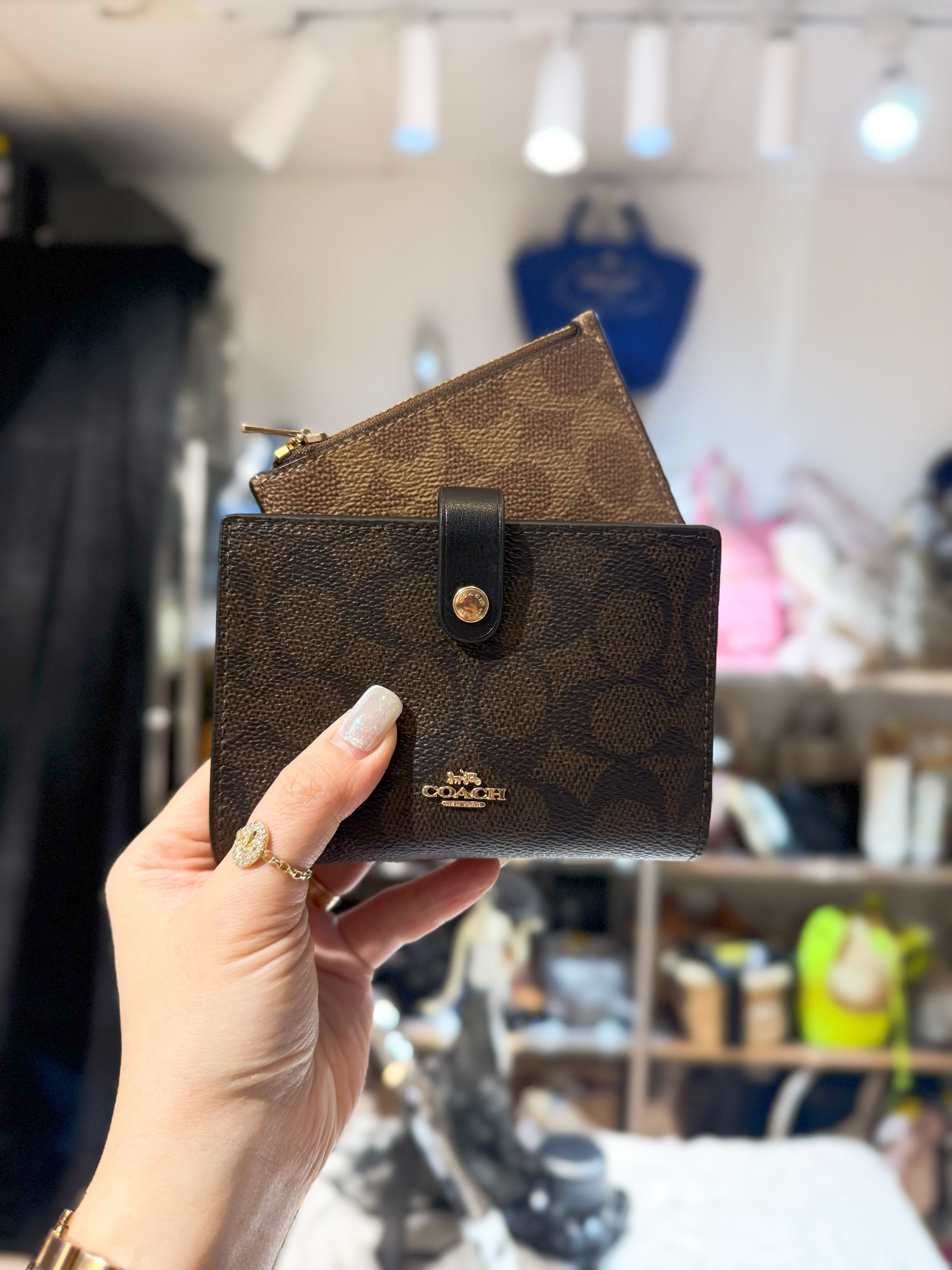 Coach 2 in 1 medium wallet dark/m