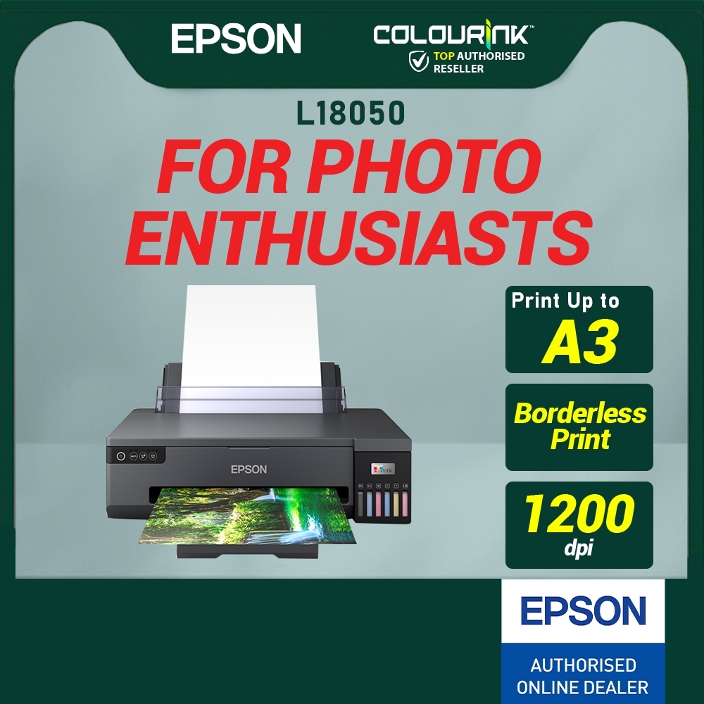 Epson L8050 A4 / L18050 A3 Photo 6 Colour Original Ink Tank Printer High DPI Inkjet Printer Borderless similar L1800