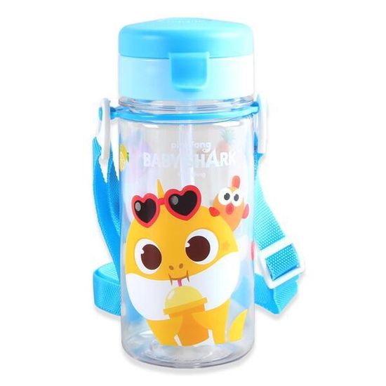 【預訂】韓國直送 Baby Shark 吸管水樽(藍色)