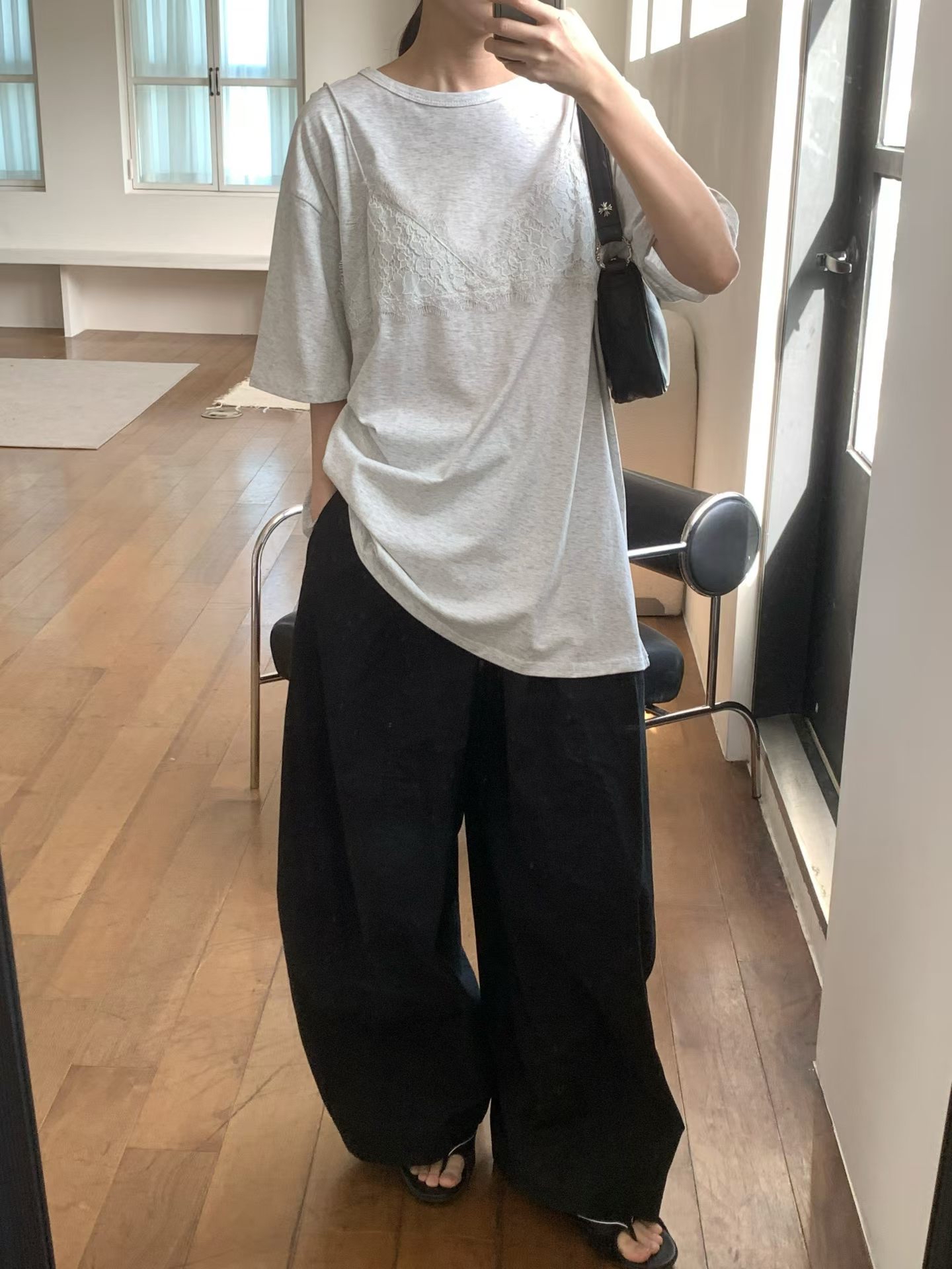 221324 假Lace Top Tee