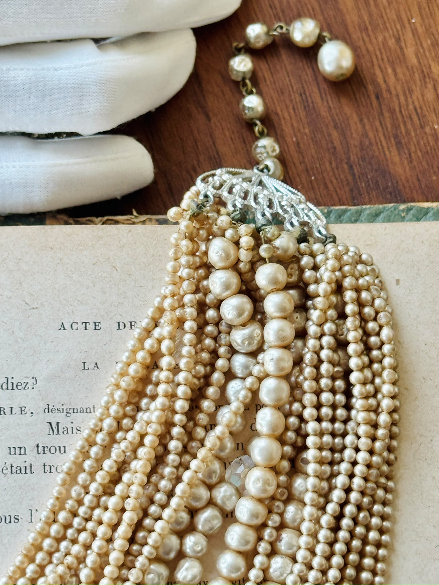Vintage 1960s Multiple-Row Statement Princess Necklace (MT2648)