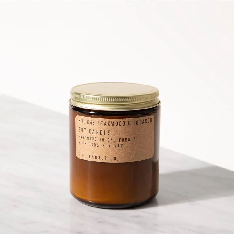 No.04 Teakwood & Tobacco Soy Candle 7.2oz柚木煙草大豆香薰蠟燭