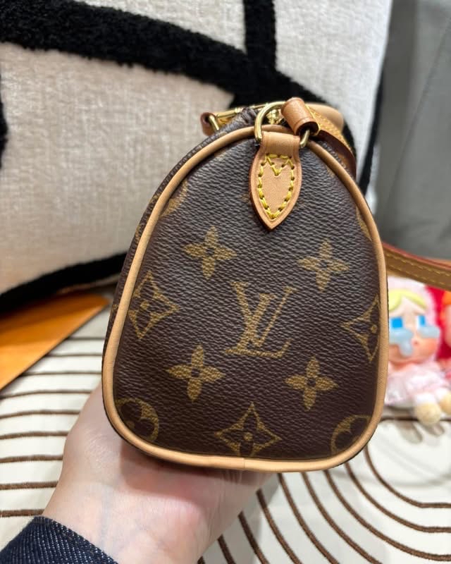 Lv nano speedy monogram  100%Authentic ,95%new ✅收據✅dust bag