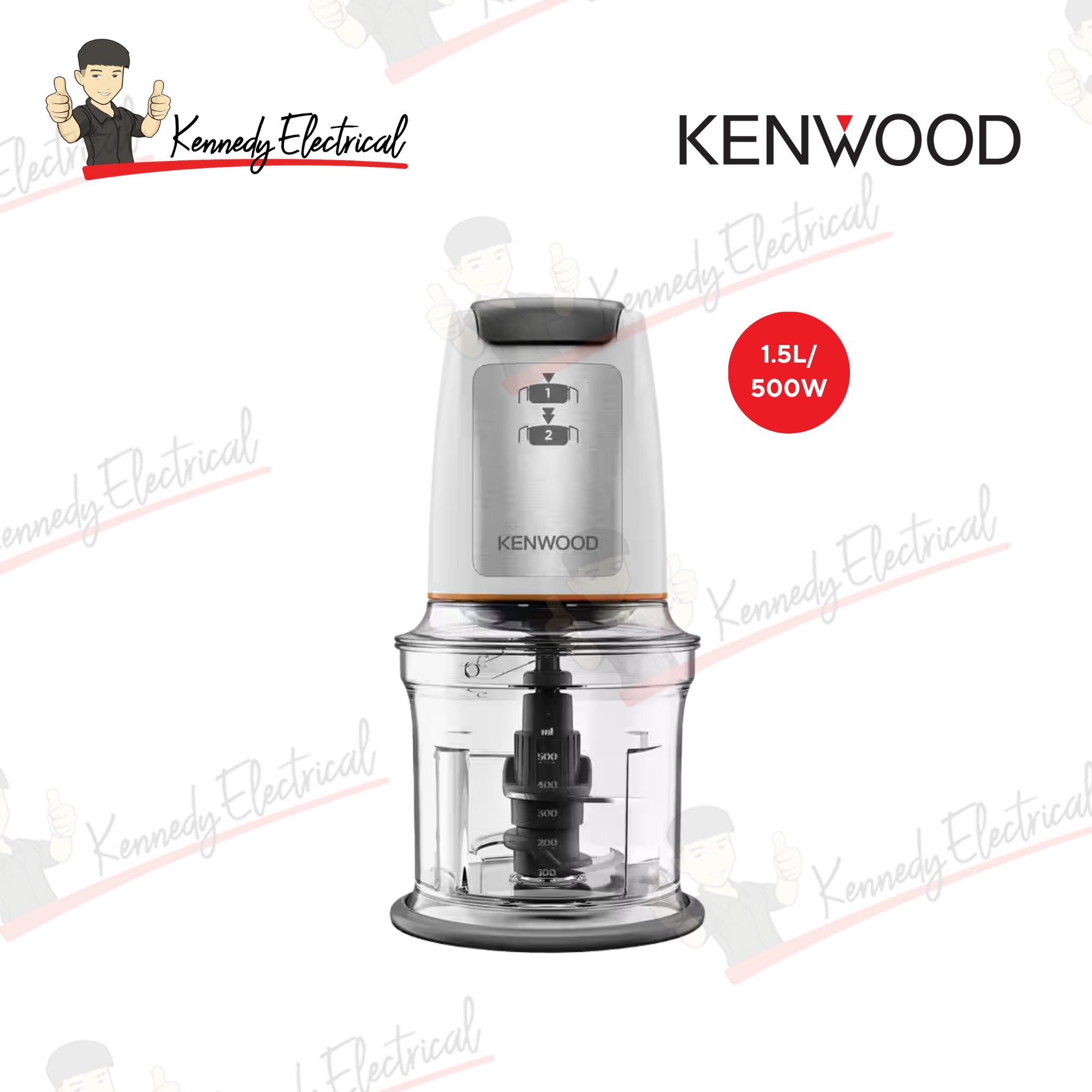 Kenwood 0.5L 500W EasyChop Mini Chopper White (CHP61.100WH)