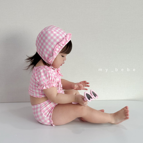 🇰🇷mybebe 泳衣+帽