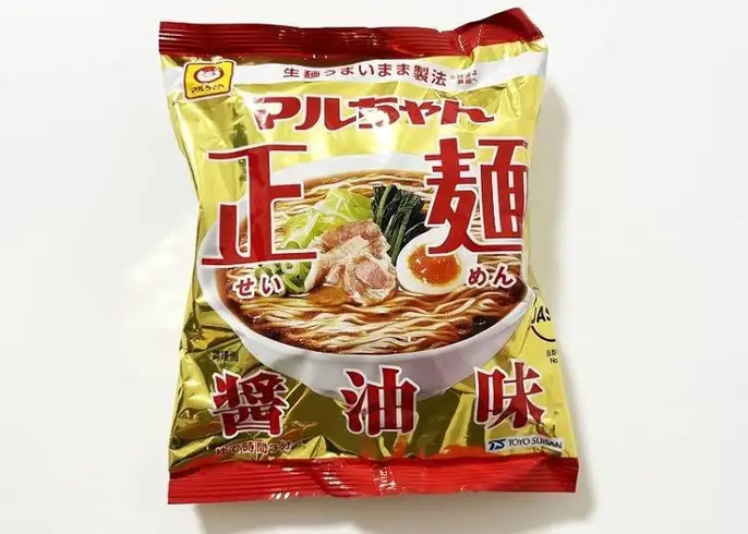 正麵醬油味即食拉麵