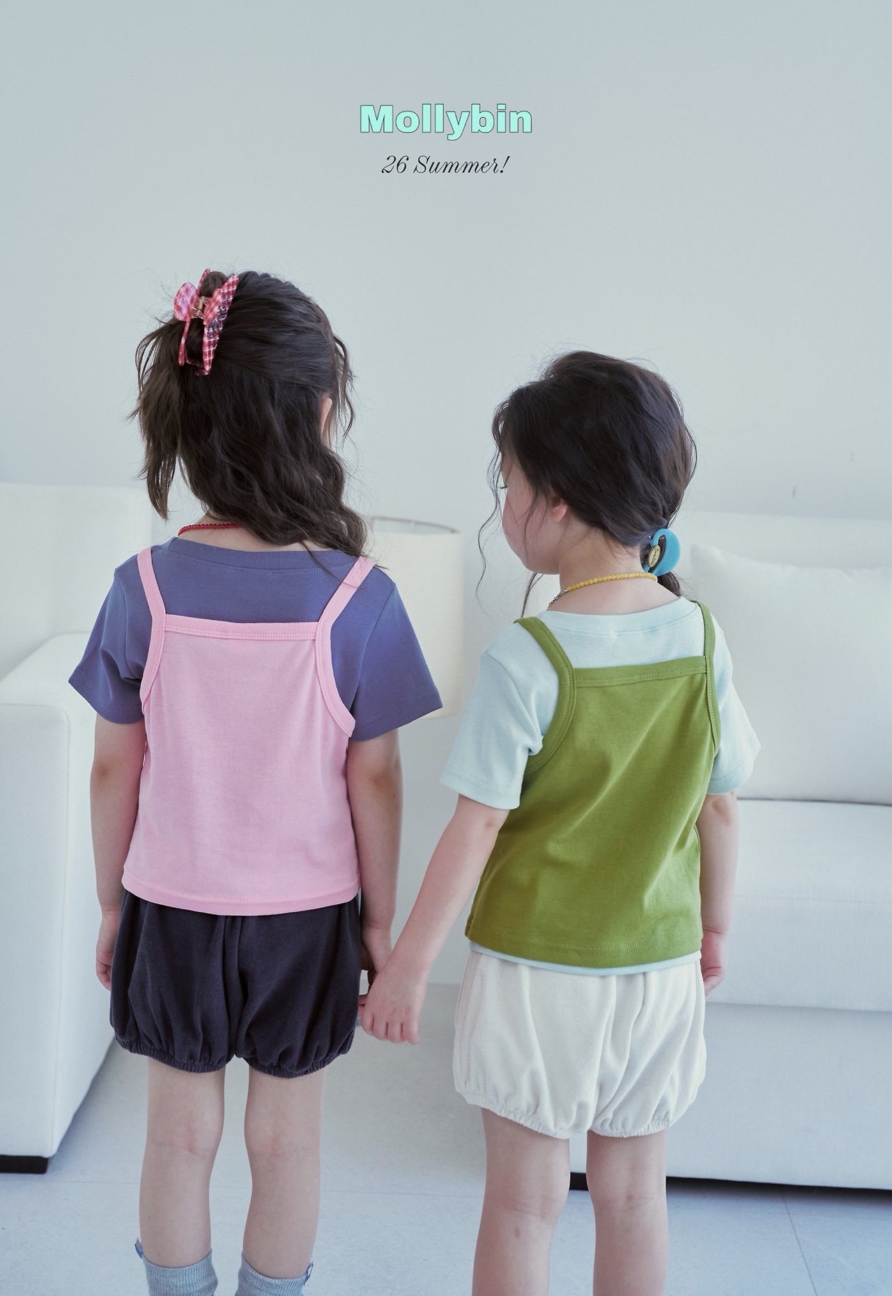 Molly | 2 in 1 Top 親子(pink L105-115/Pink Adult)