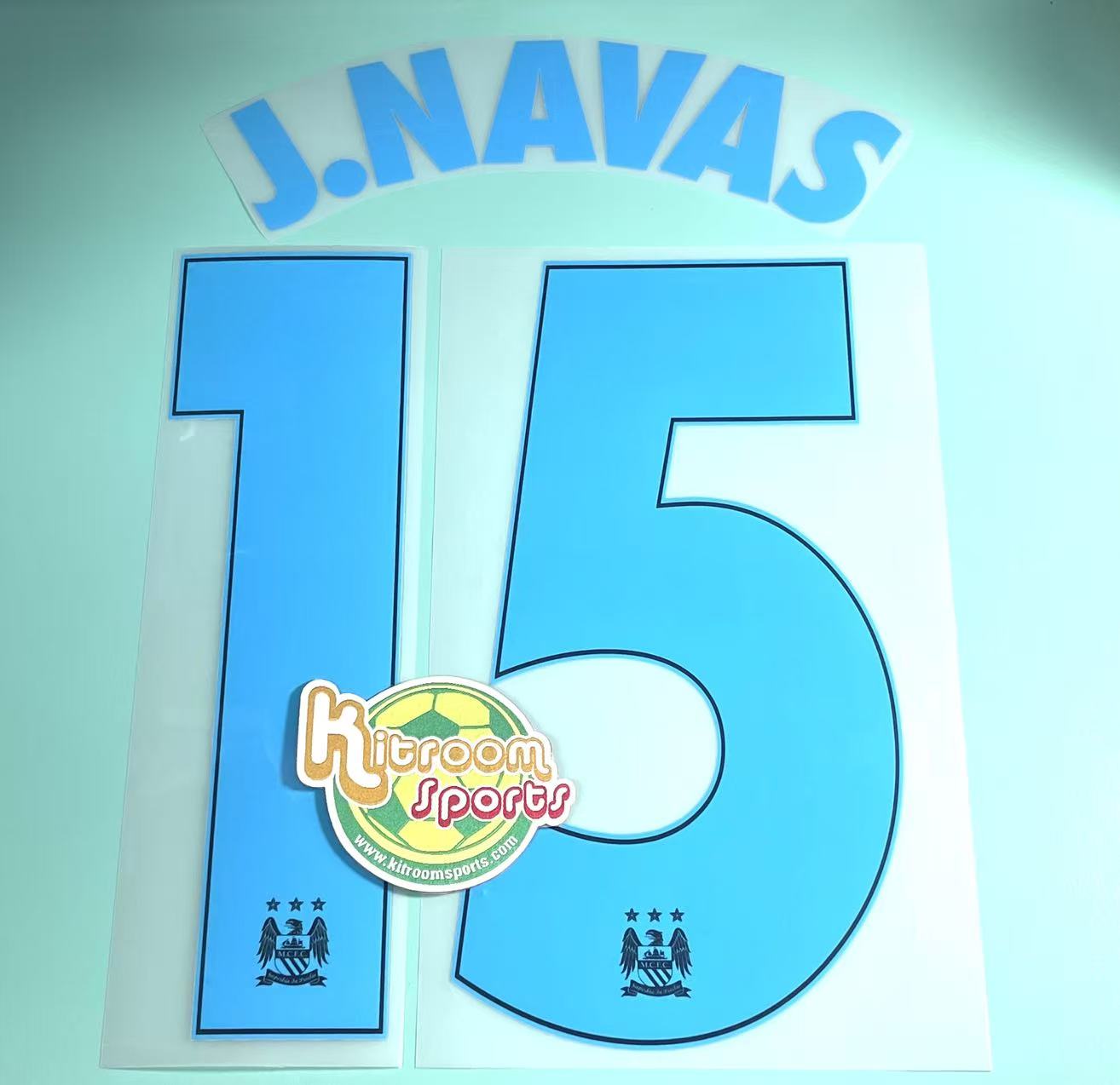 2015-16 Manchester City Away UCL Nameset #15 J.NAVAS